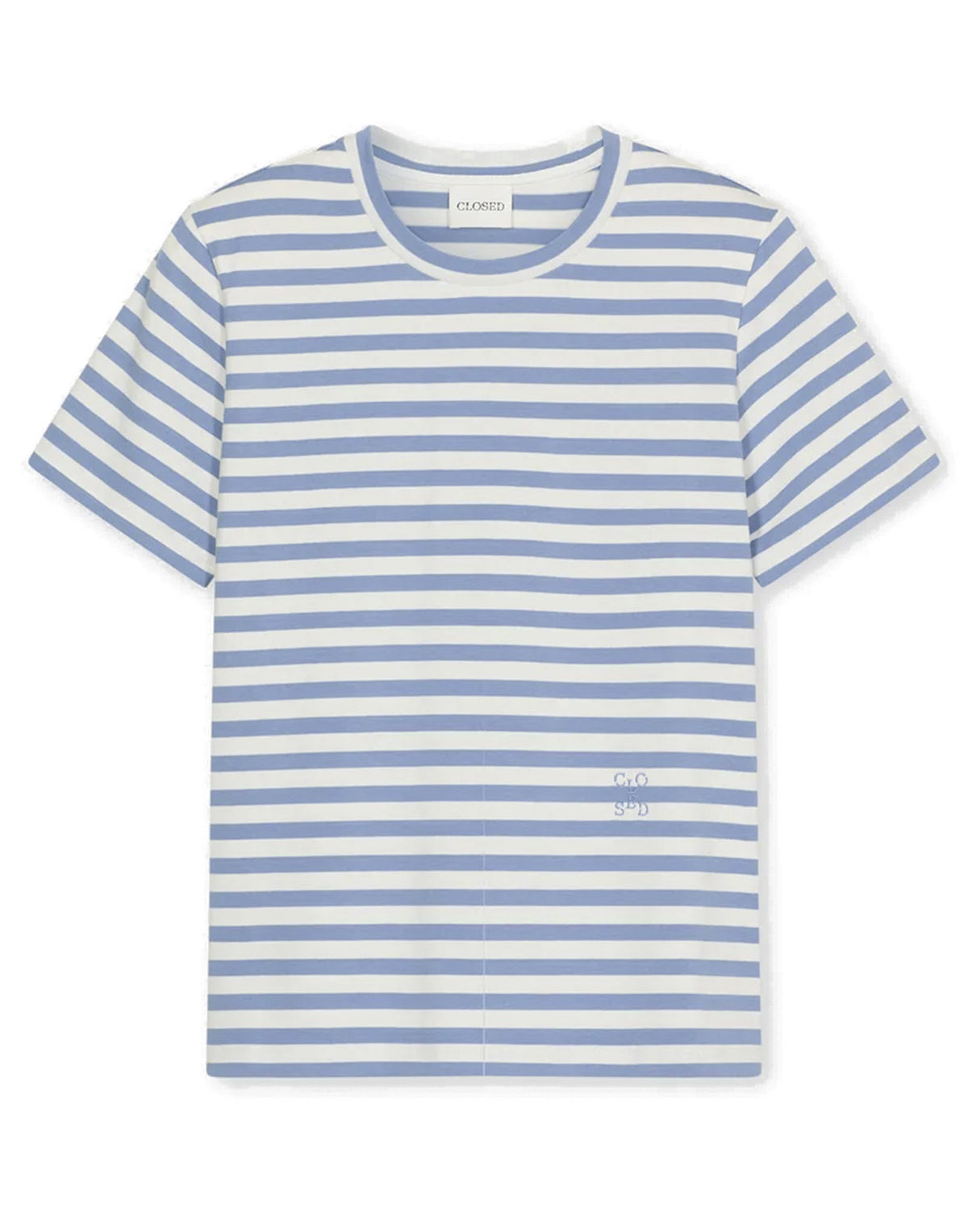 CLOSED T-Shirt Basic a Righe in Cotone Biologico