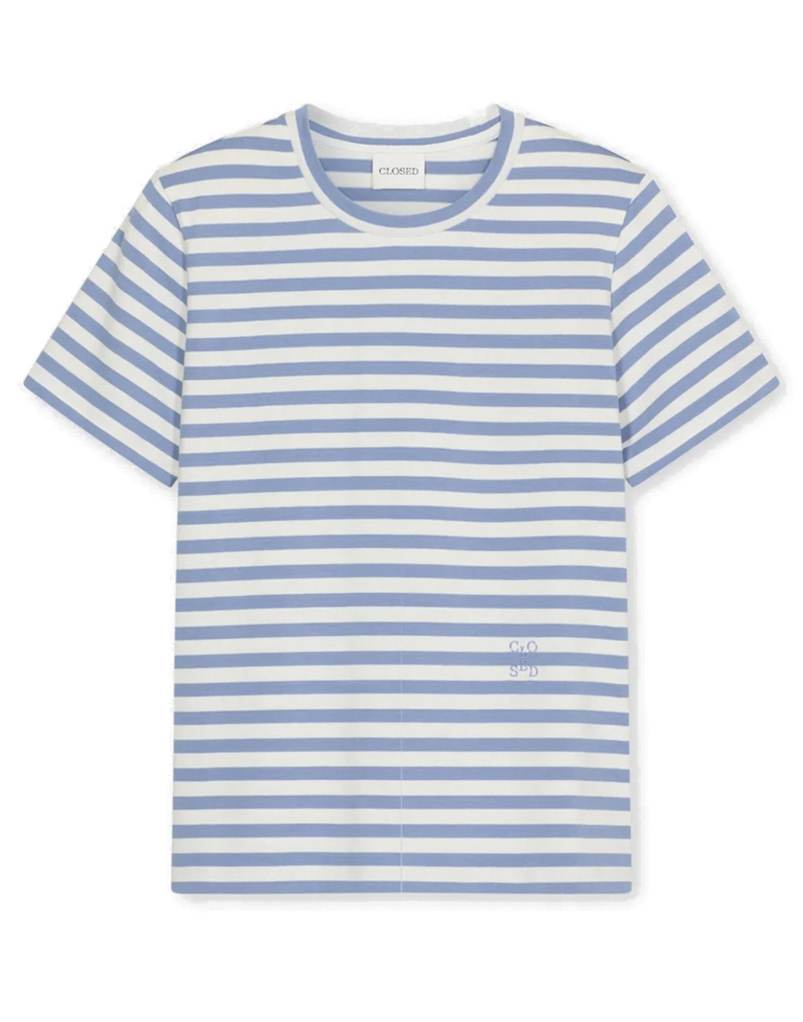 CLOSED T-Shirt Basic a Righe in Cotone Biologico