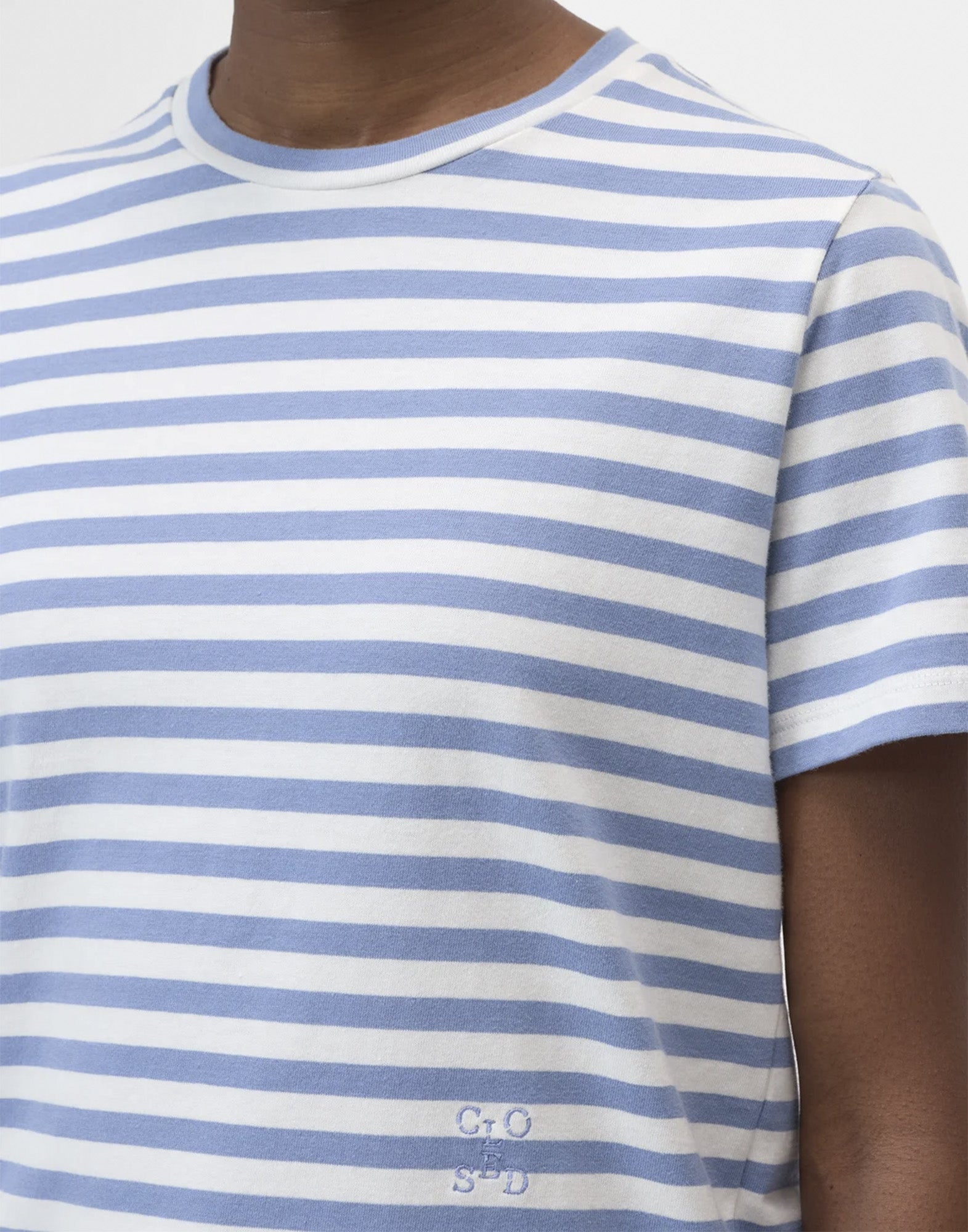 CLOSED T-Shirt Basic a Righe in Cotone Biologico