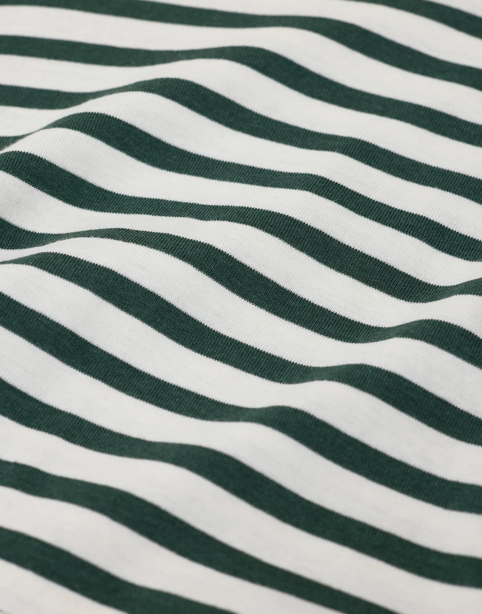 CLOSED Maglia a Maniche Lunghe in Jersey Rigato Royal Green