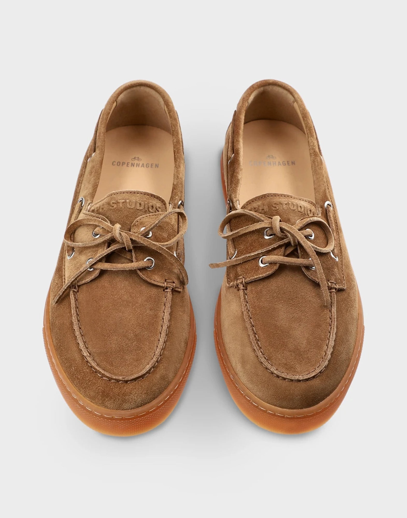 COPENHAGEN Mocassini in Suede New Brown