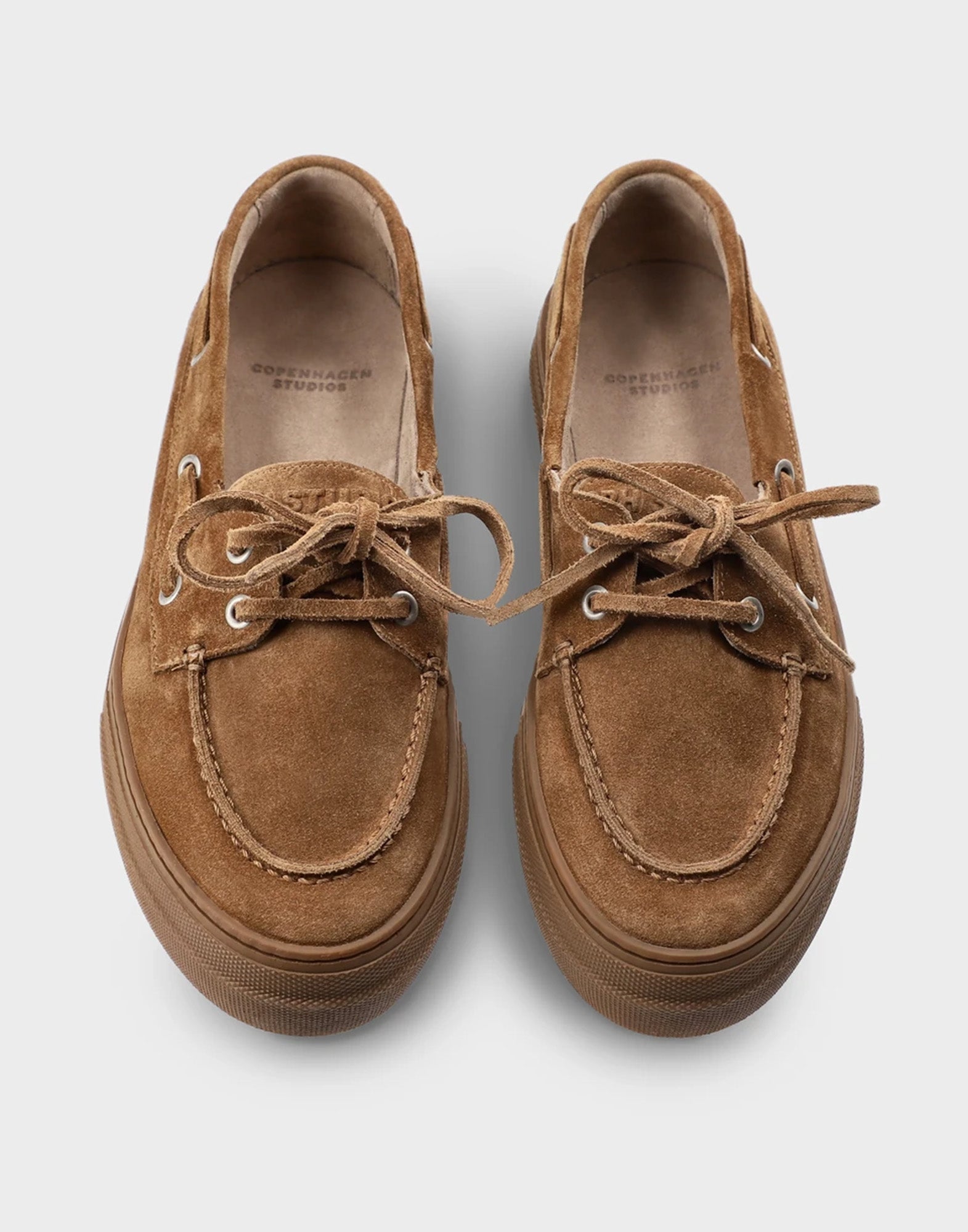 COPENHAGEN Mocassini da Barca in Suede New Brown