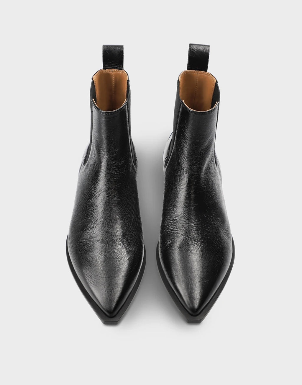 COPENHAGEN Chelsea Boots in Pelle Nera Shiny