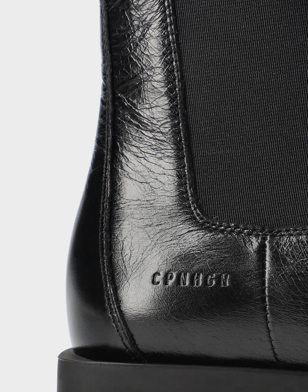 COPENHAGEN Chelsea Boots in Pelle Nera Shiny