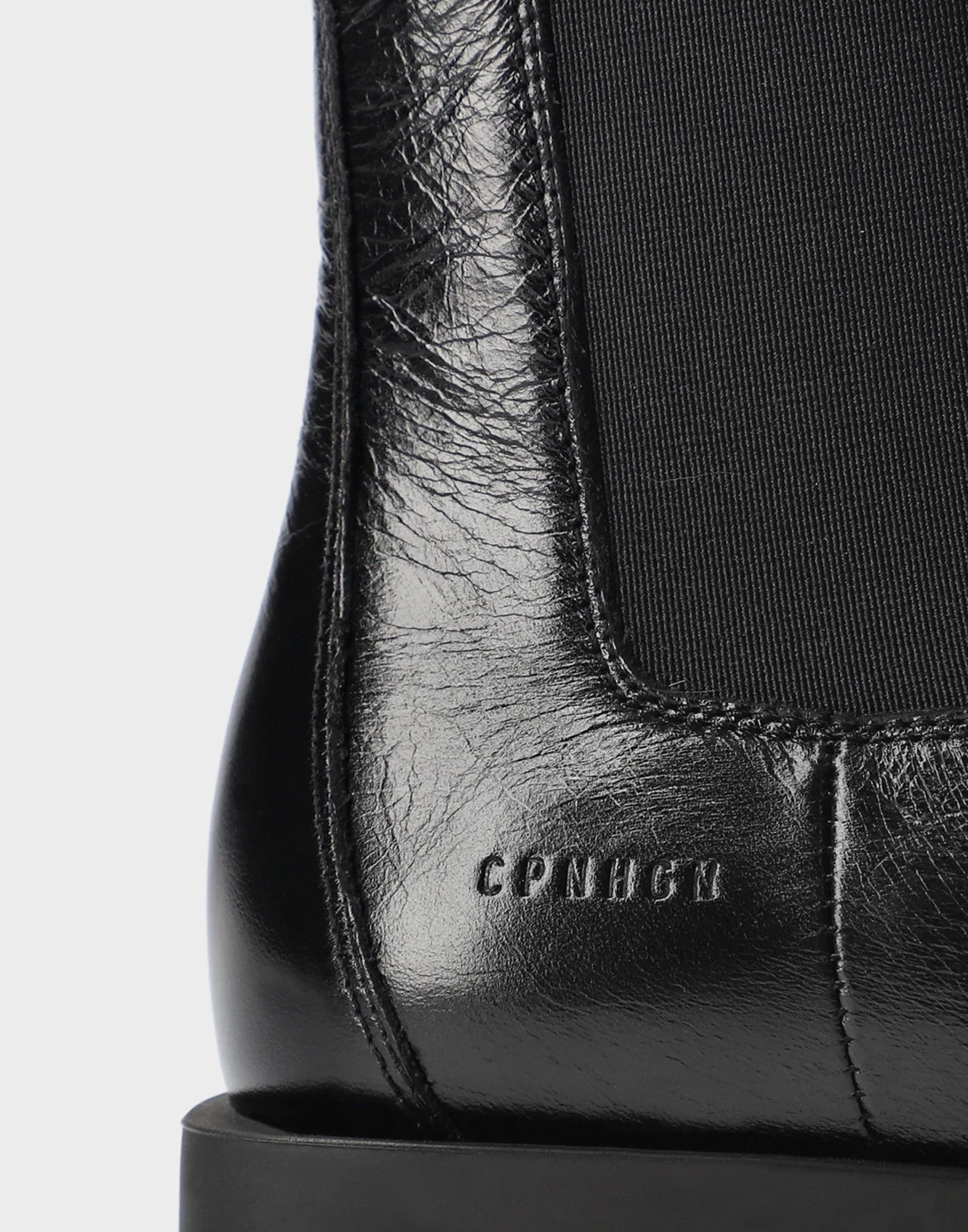 COPENHAGEN Chelsea Boots in Pelle Nera Shiny