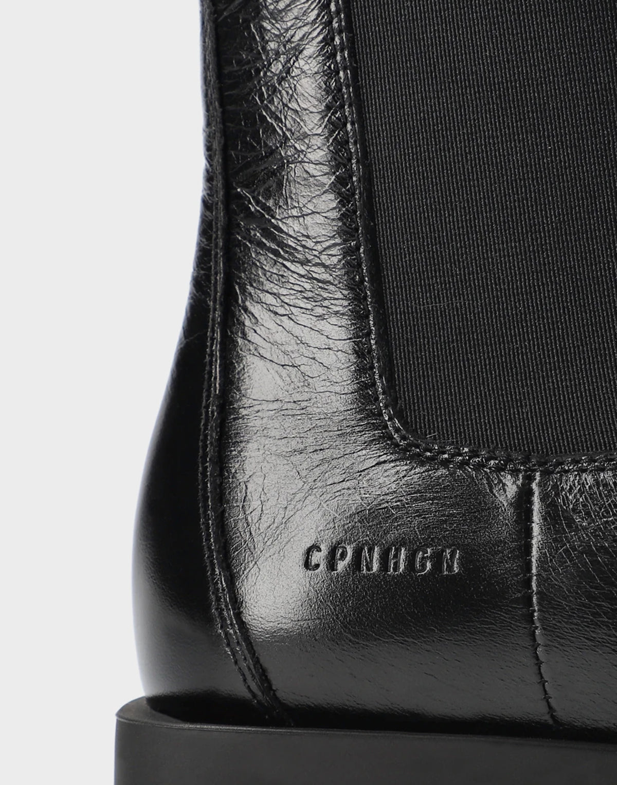 COPENHAGEN Chelsea Boots in Pelle Nera Shiny