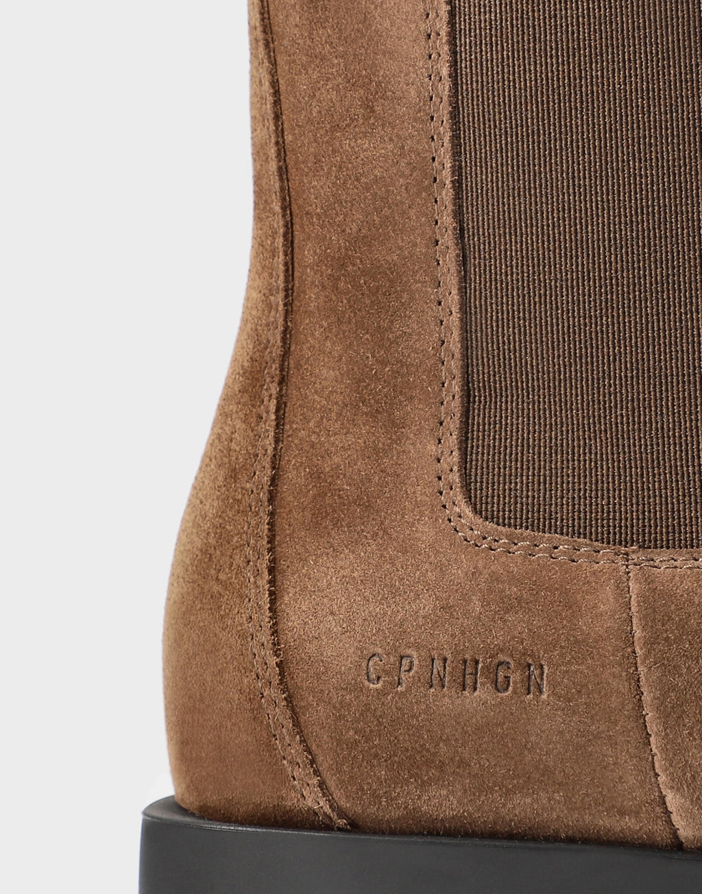 COPENHAGEN Chelsea Boots in Suede Mokka