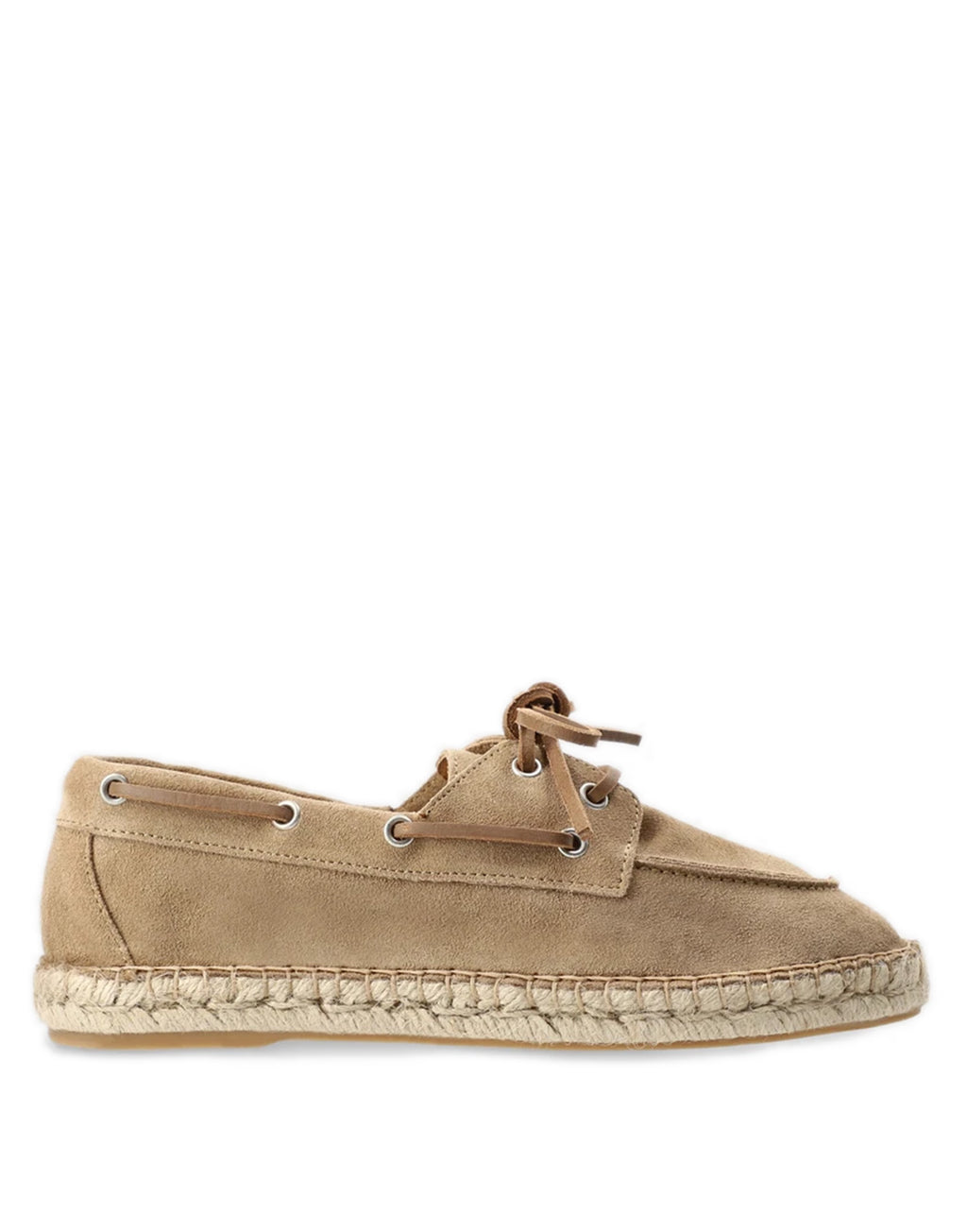 COPENHAGEN Boat Espadrillas in Suede Light Brown