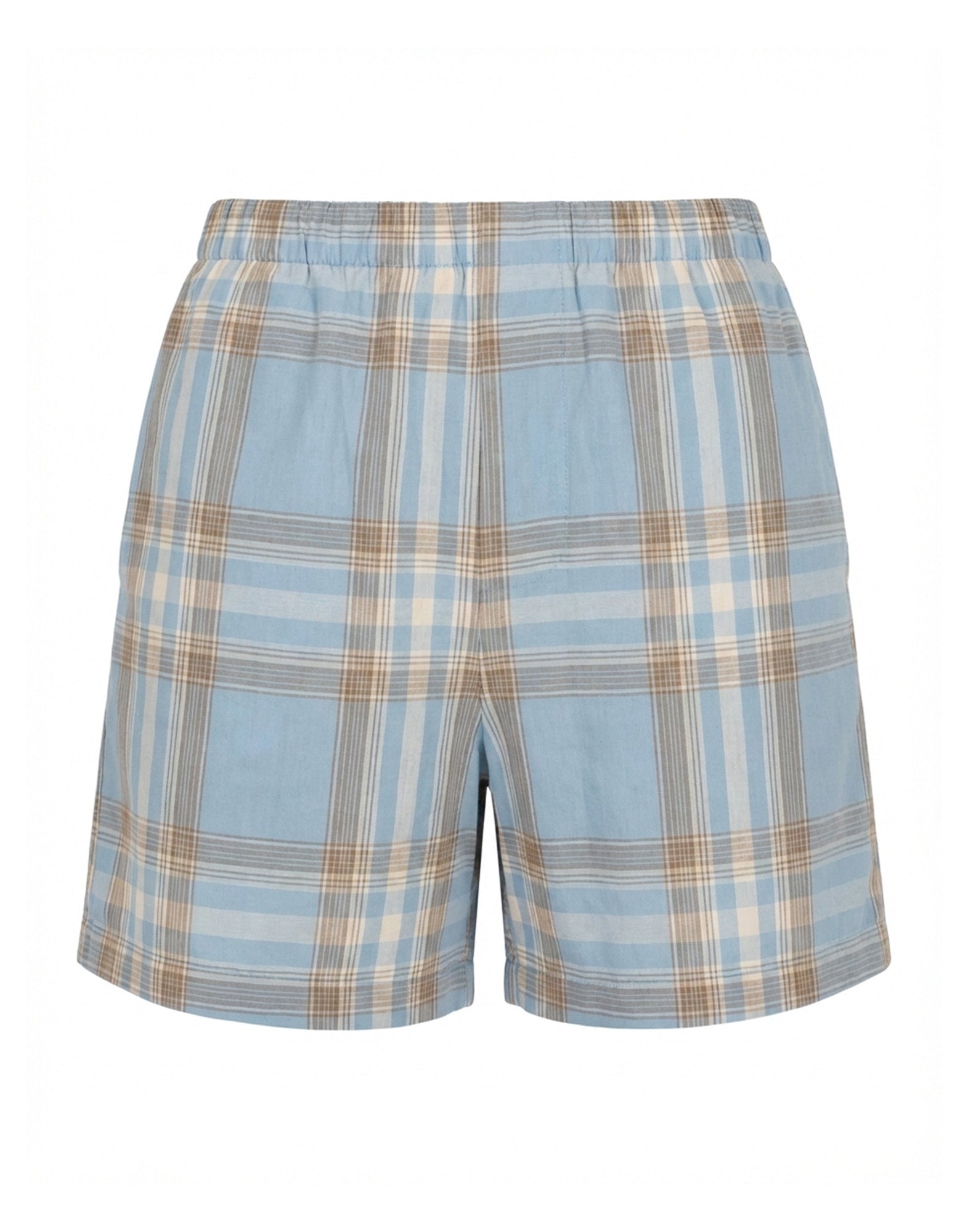 DEPARTMENT FIVE Shorts Erykah in Tartan Tecnico Azzurro