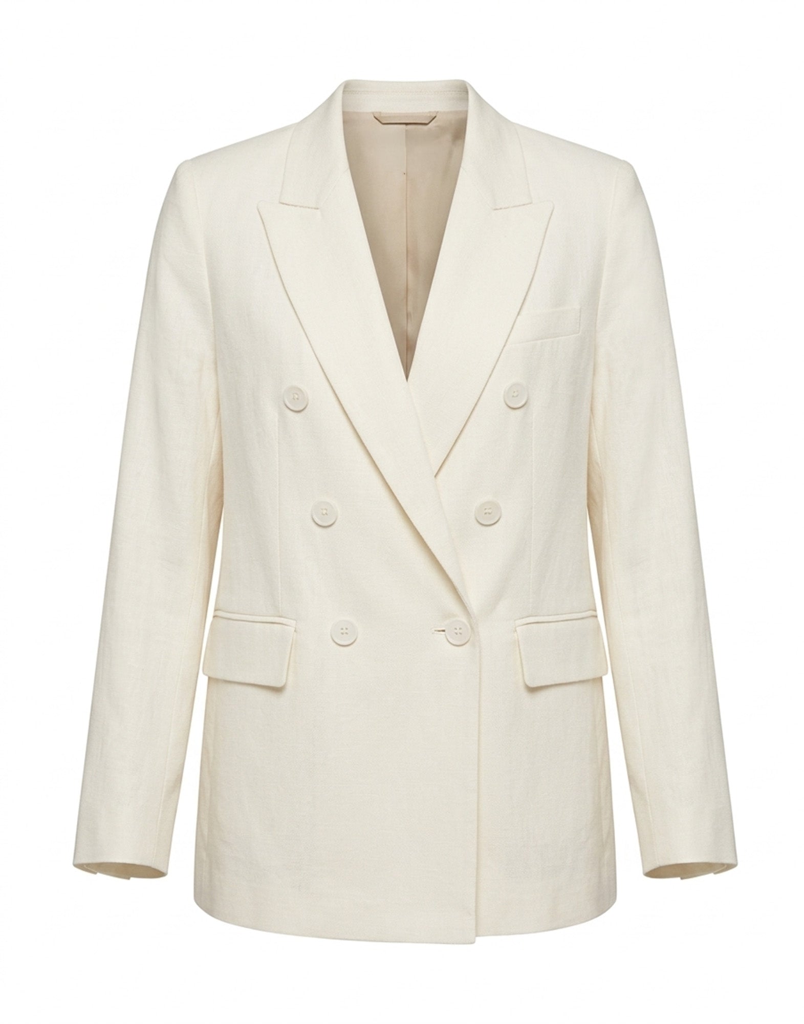 DEPARTMENT FIVE Ari Blazer Doppiopetto in Lino Avorio