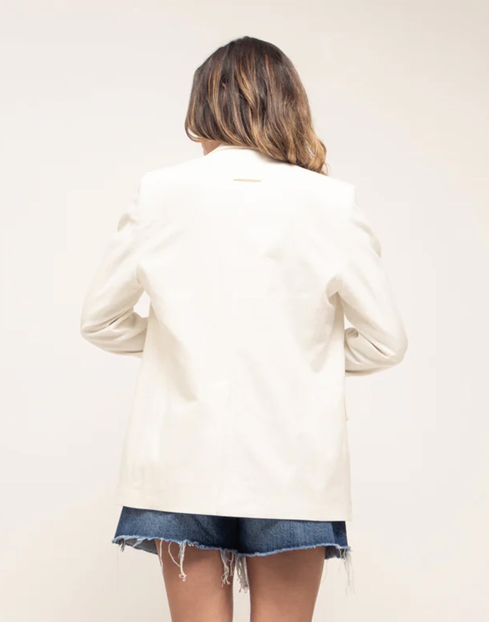 DEPARTMENT FIVE Ari Blazer Doppiopetto in Lino Avorio