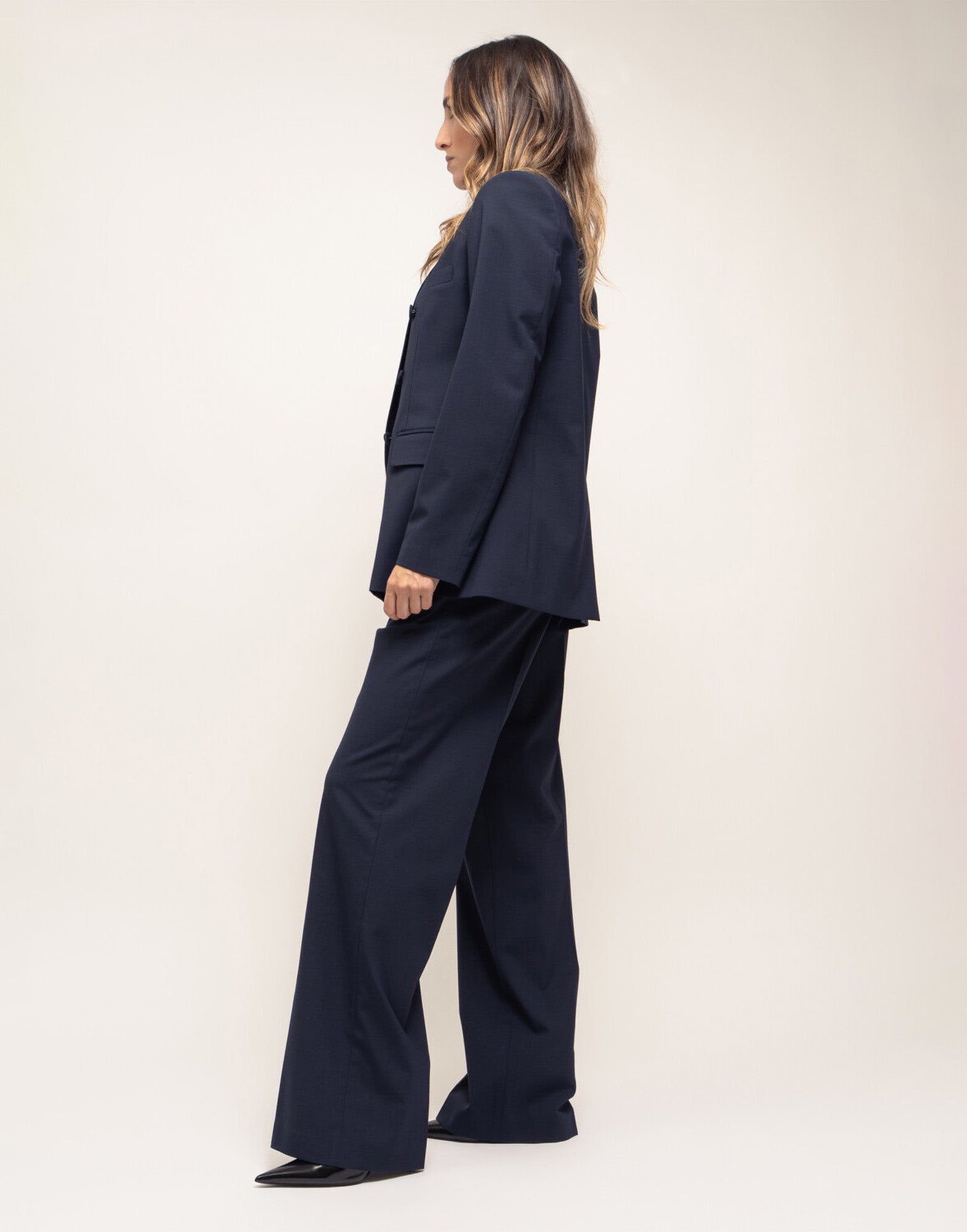 DEPARTMENT FIVE Giacca Doppiopetto Ari in Fresco Viscosa Navy