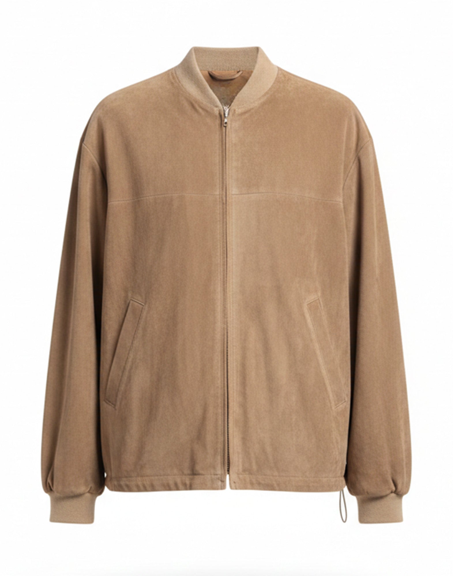 DEPARTMENT FIVE Machine Bomber in Pelle Scamosciata Tortora