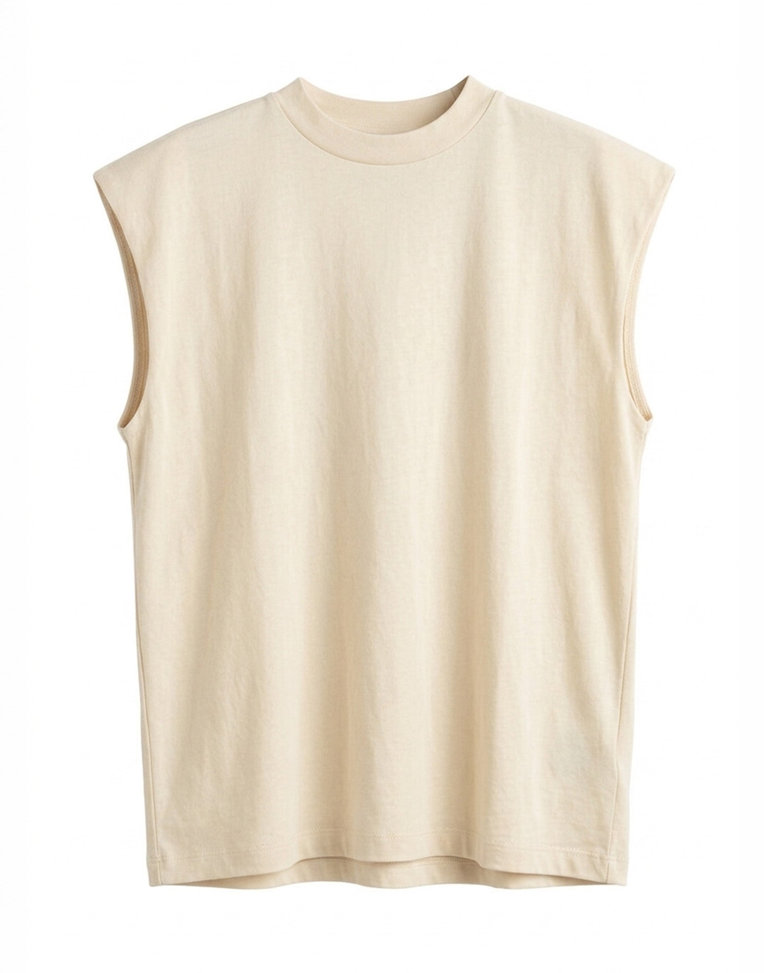 DEPARTMENT FIVE T-Shirt Smanicata con Oblò Schiena Avena