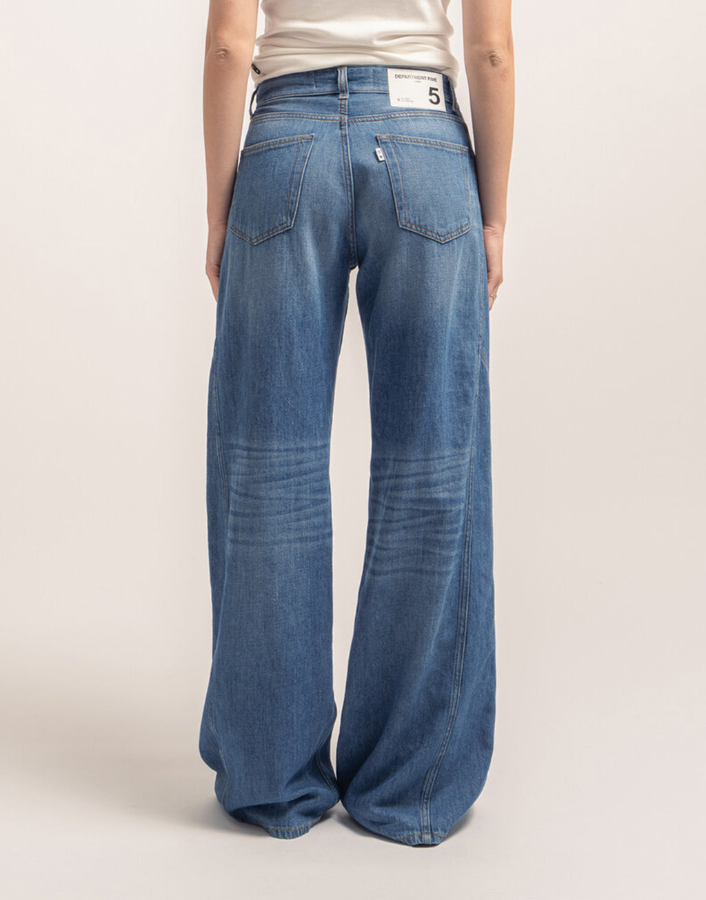 DEPARTMENT FIVE Jeans a Gamba Larga Resort in Cotone e Lino