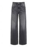 DEPARTMENT FIVE Pop Jeans a Gamba Ampia in Denim Stretch Nero
