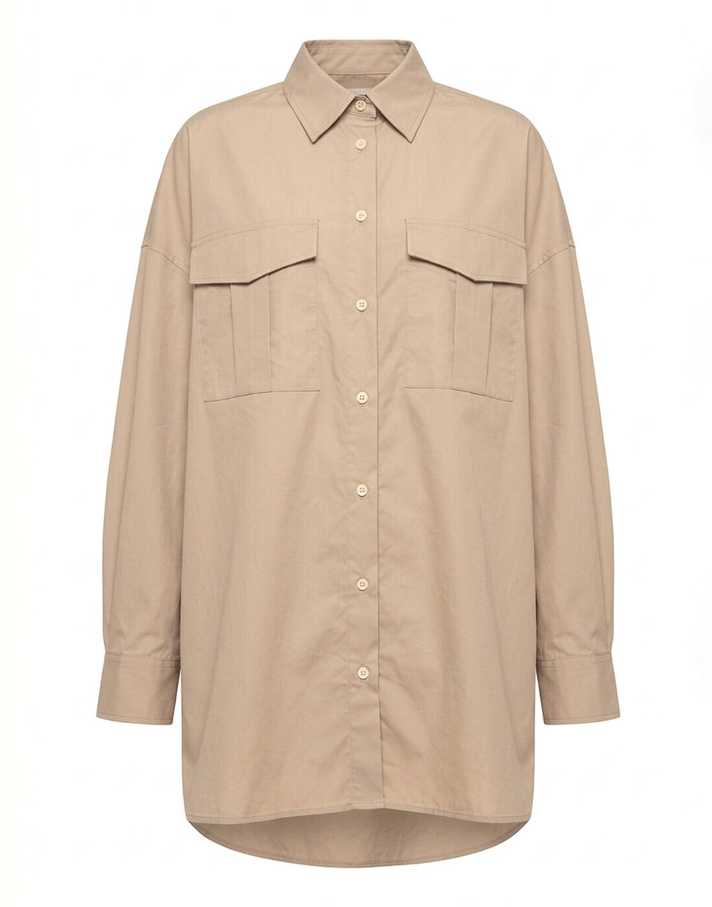 DEPARTMENT FIVE Camicia Over in Popeline di Cotone Desert