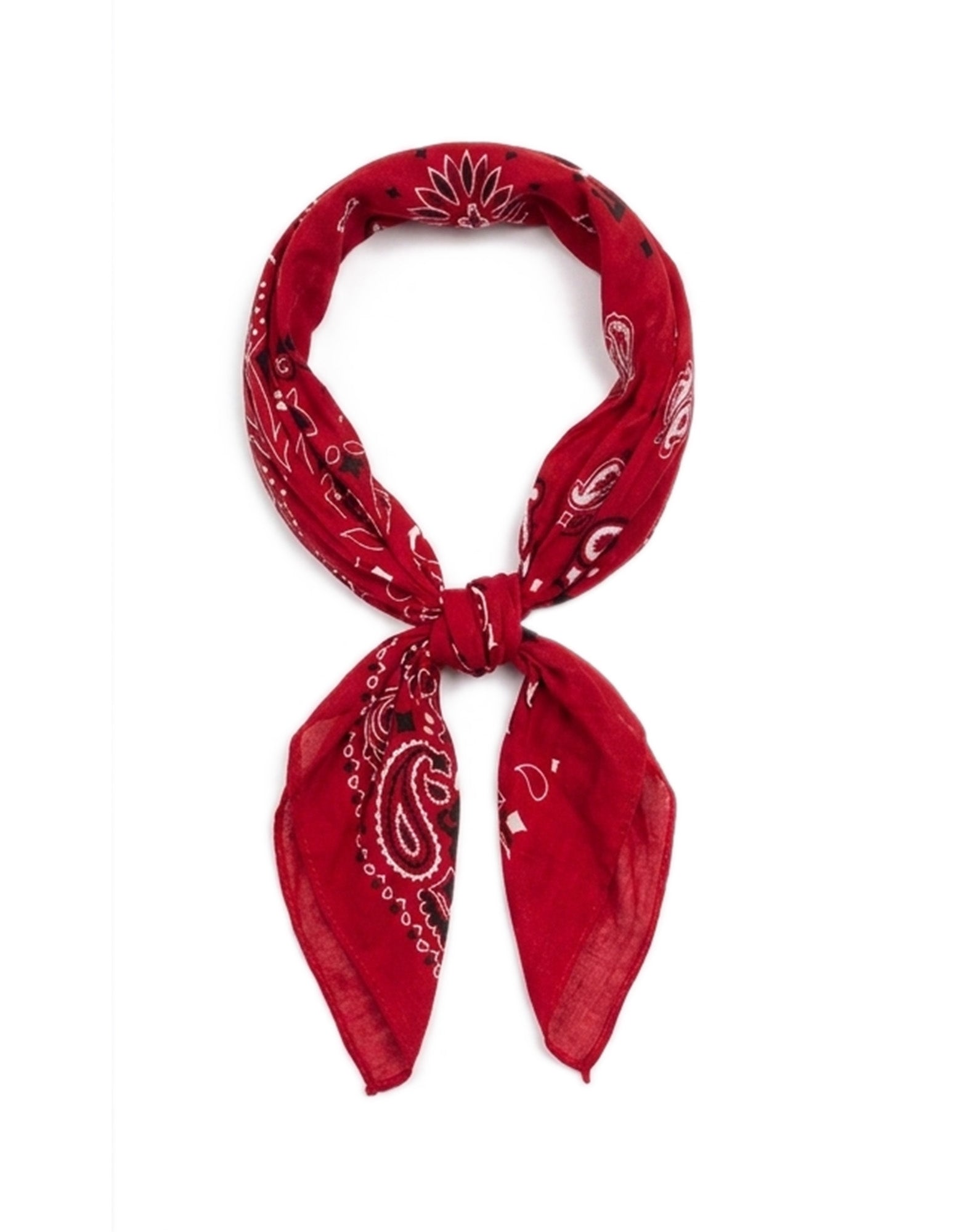 DEPARTMENT FIVE Bandana in Mussola di Seta Stampata Scarlet