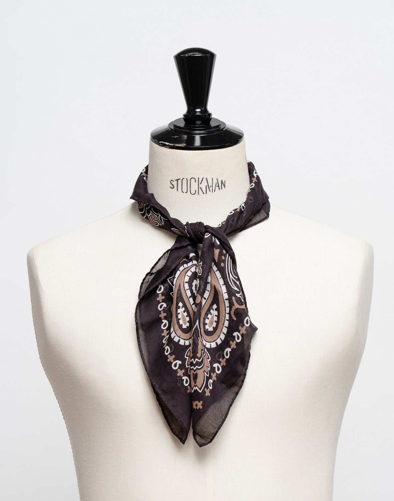 DESTIN Bandana Piccola in Cotone Choco