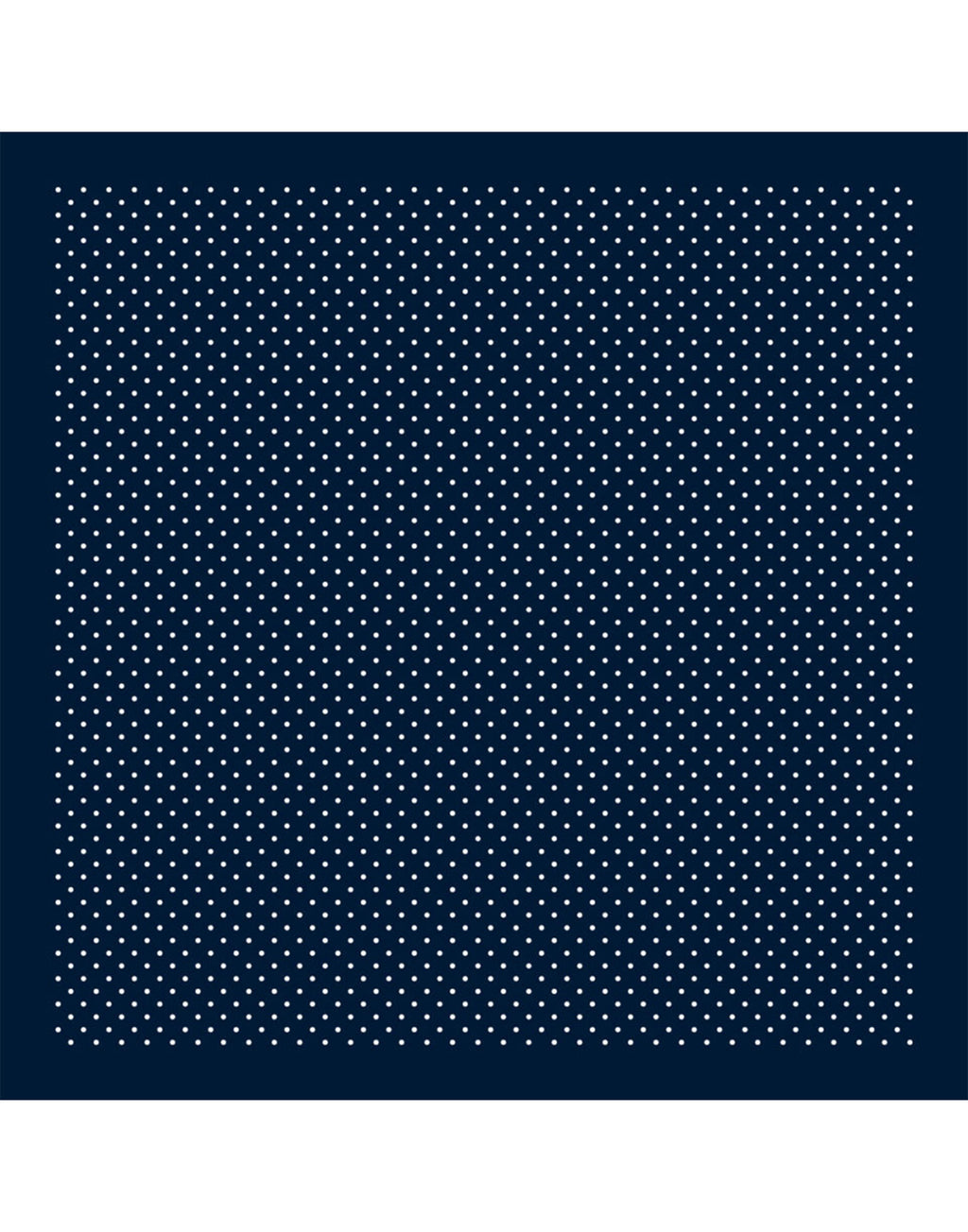 DESTIN Foulard Pino a Pois in Modal e Seta Navy