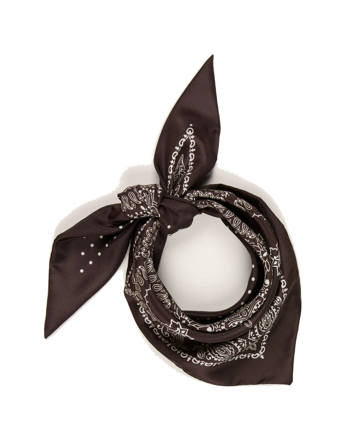 DESTIN Bandana Sens Triangolo in Seta Choco