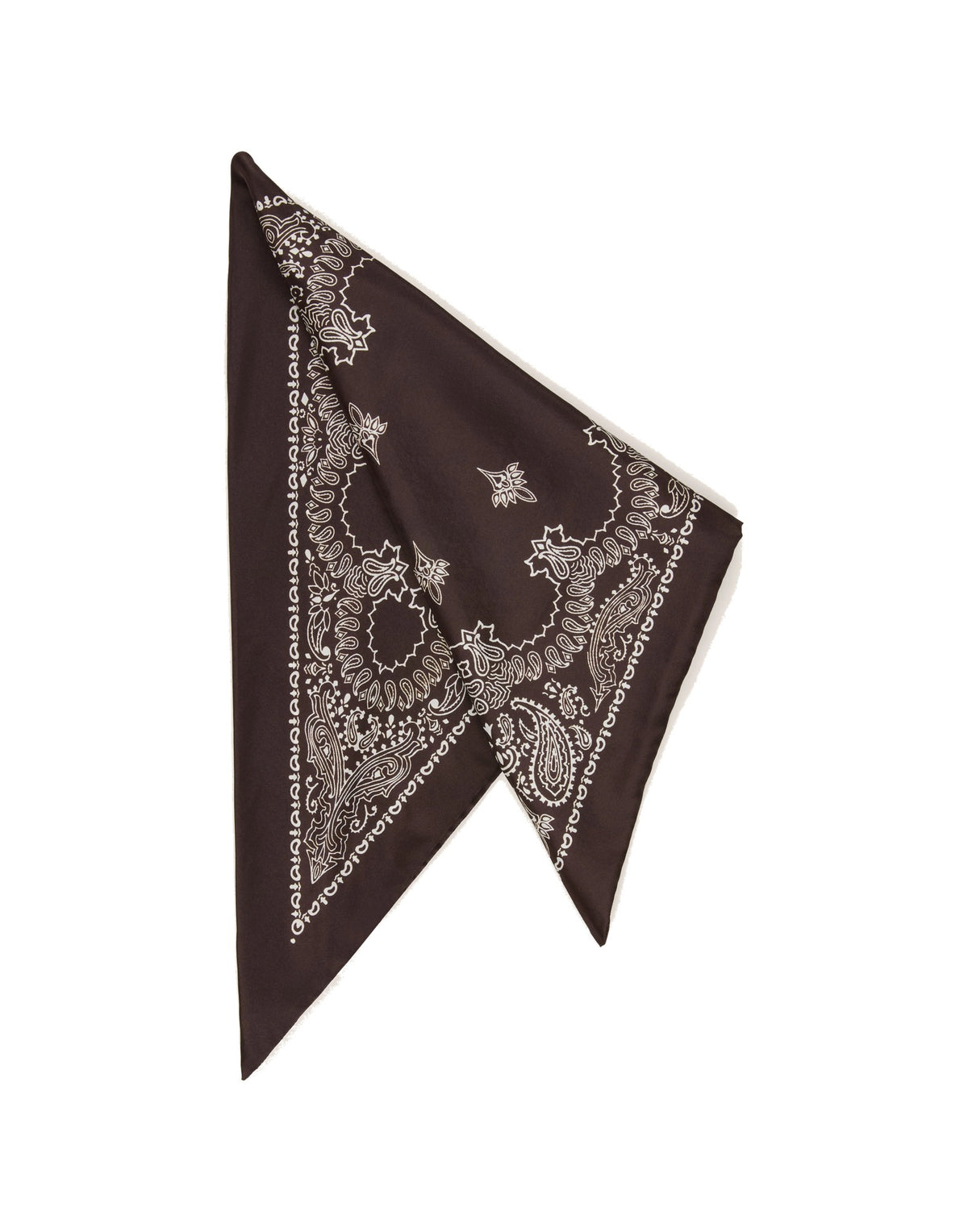 DESTIN Bandana Sens Triangolo in Seta Choco