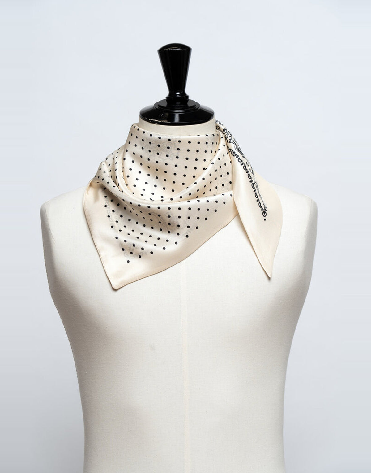 DESTIN Bandana Sens Triangolo in Seta Cream