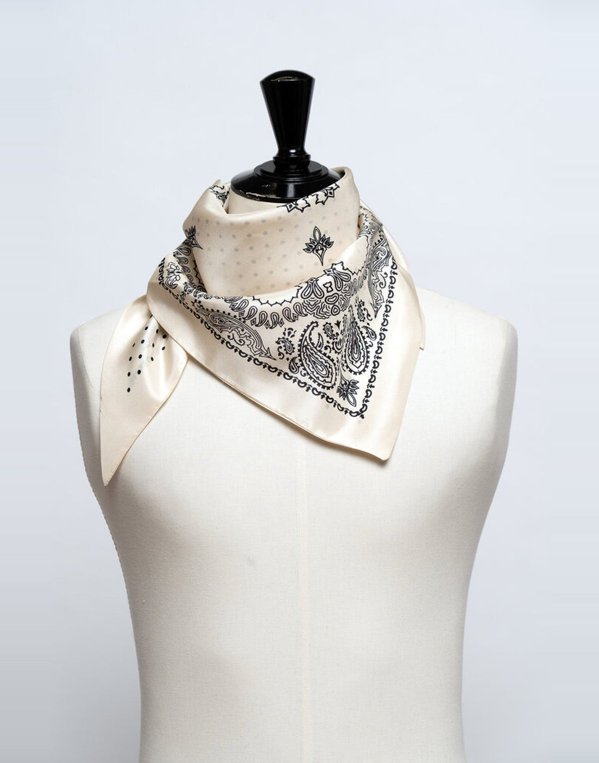DESTIN Bandana Sens Triangolo in Seta Cream