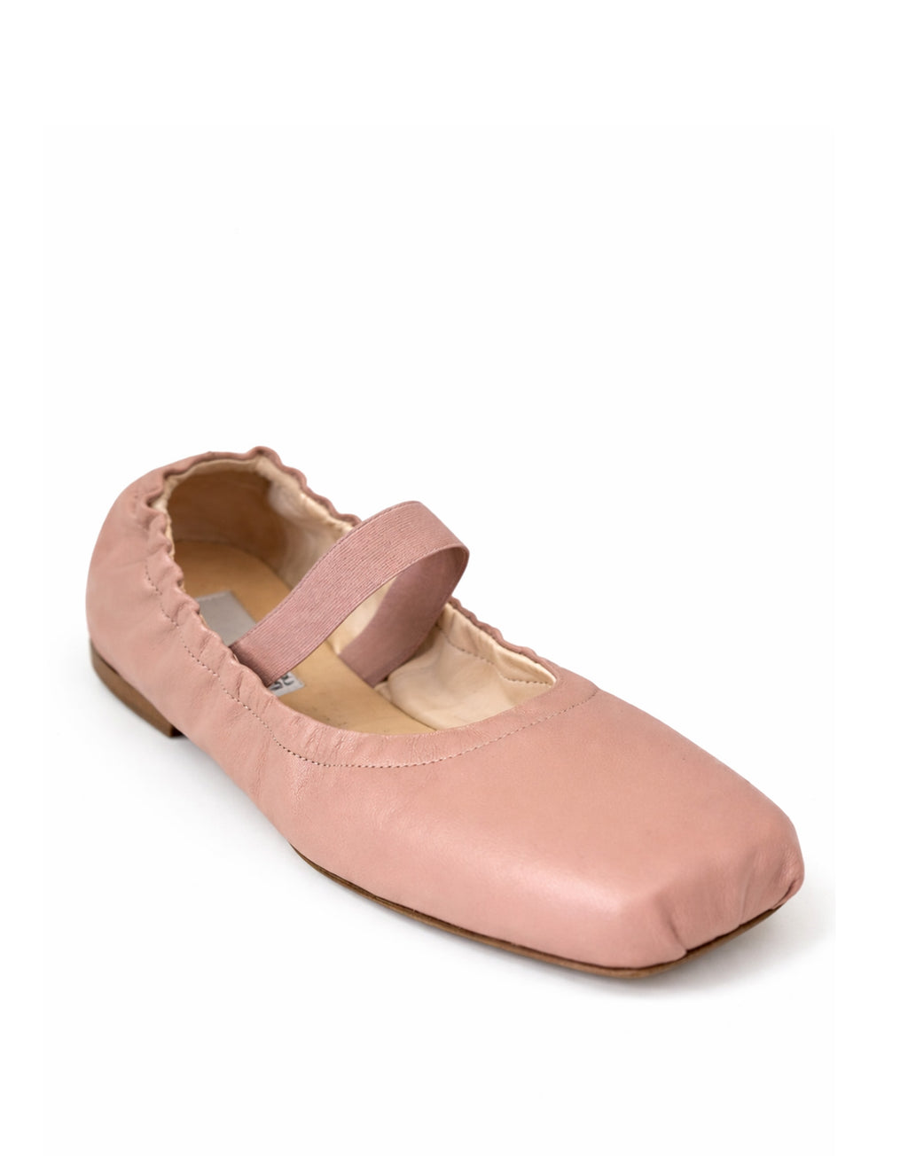 DOUUOD Ballerine Arricciate con Cinturino Cipria