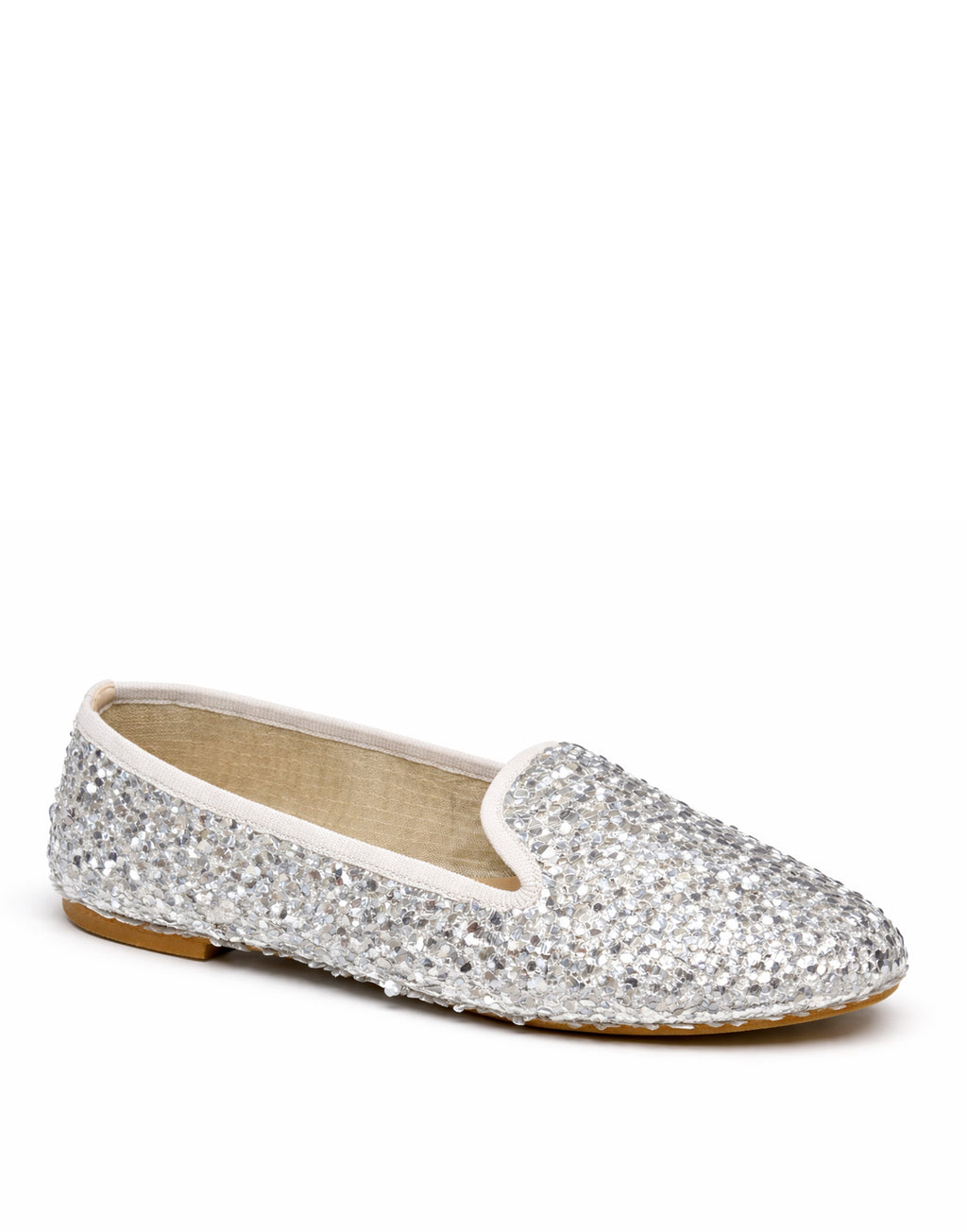 DOUUOD Slip On in Paillettes Argento