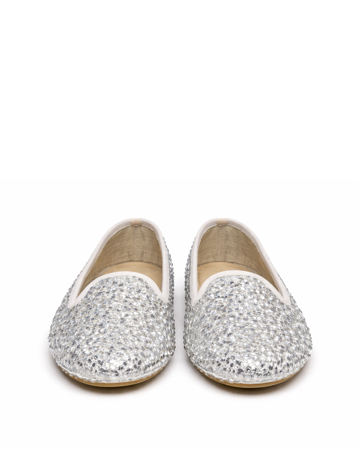 DOUUOD Slip On in Paillettes Argento