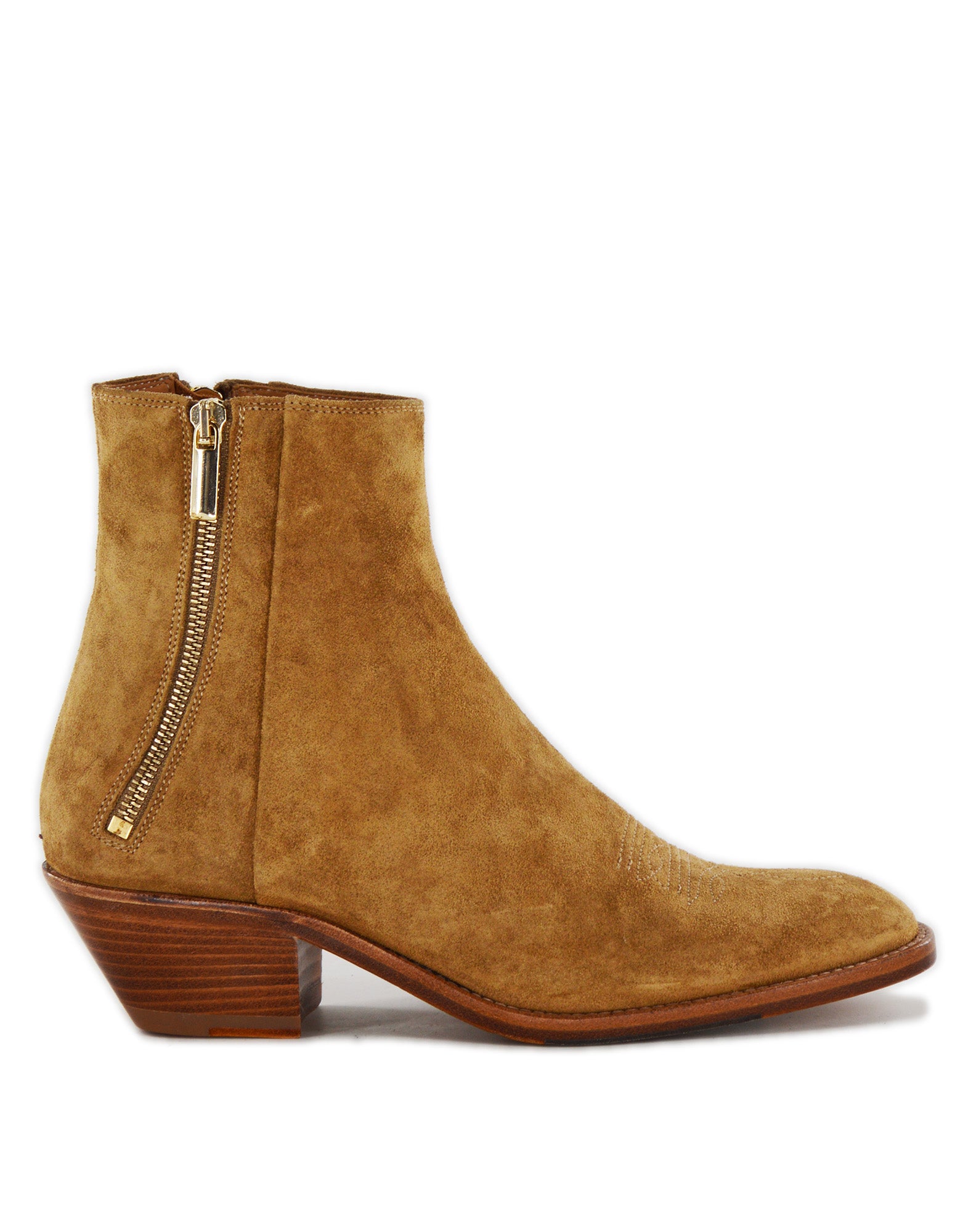 DOUUOD Stivaletti Texani Doppia Zip in Crosta Recife