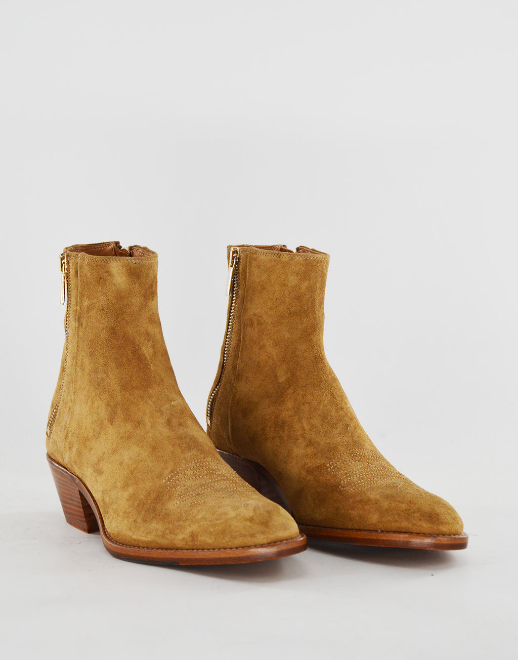 DOUUOD Stivaletti Texani Doppia Zip in Crosta Recife