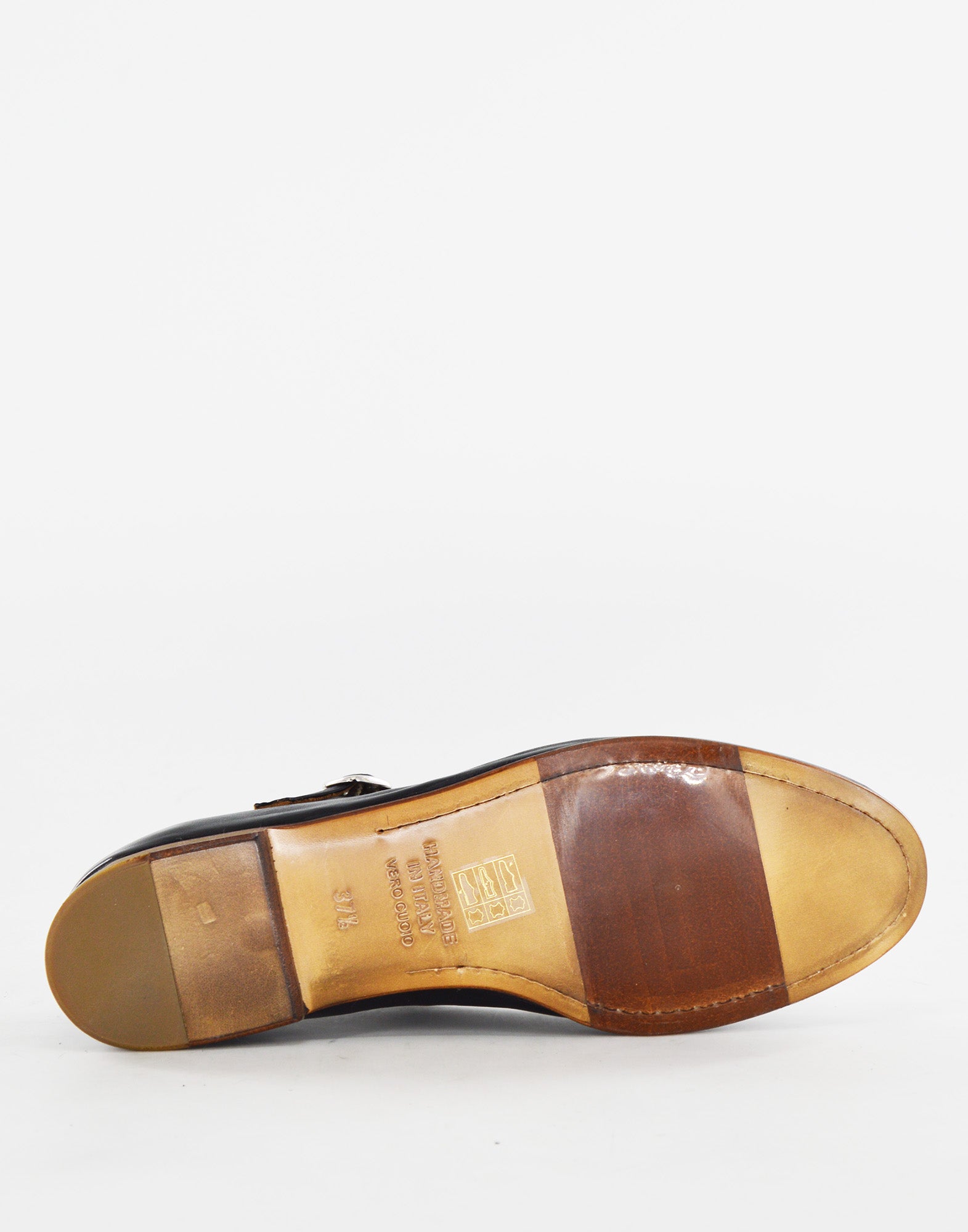 DOUUOD Ballerine T-Bar in Pelle Glam Nera