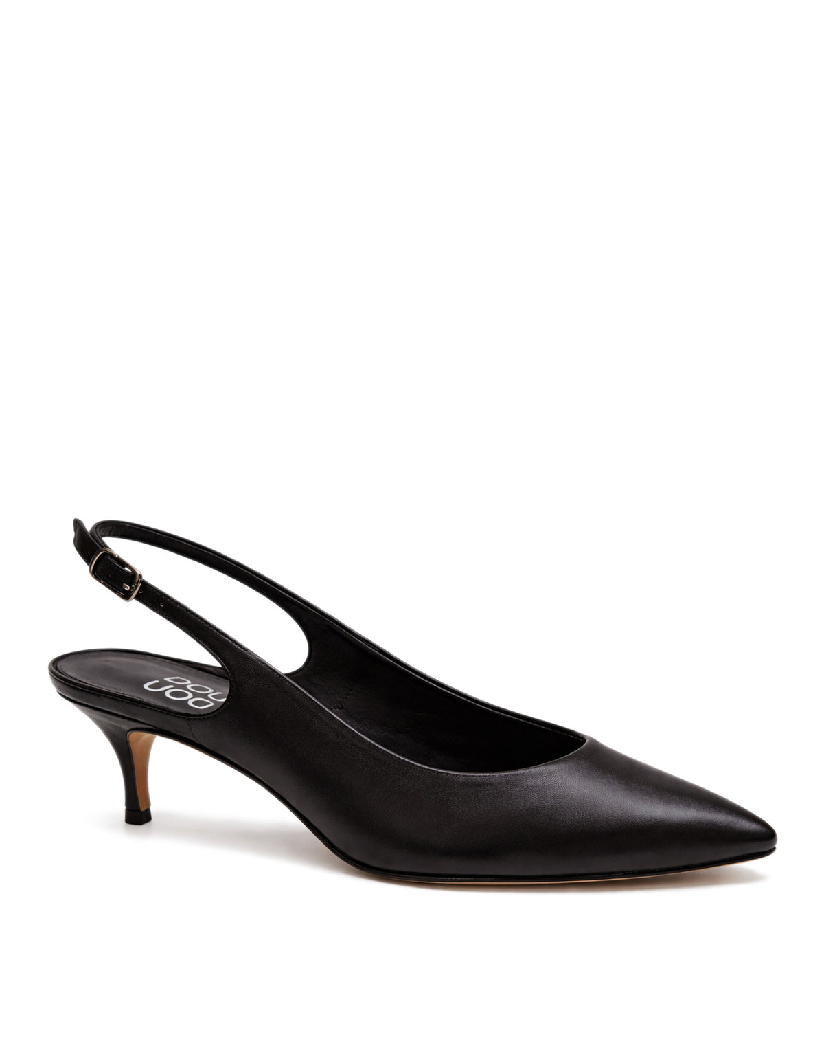 DOUUOD Slingback a Punta in Nappa Nera
