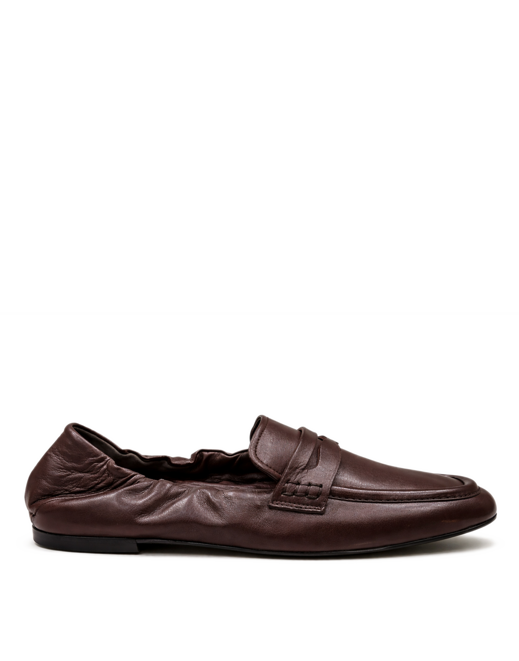 DOUUOD Mocassini in Nappa con Elastico Ebano