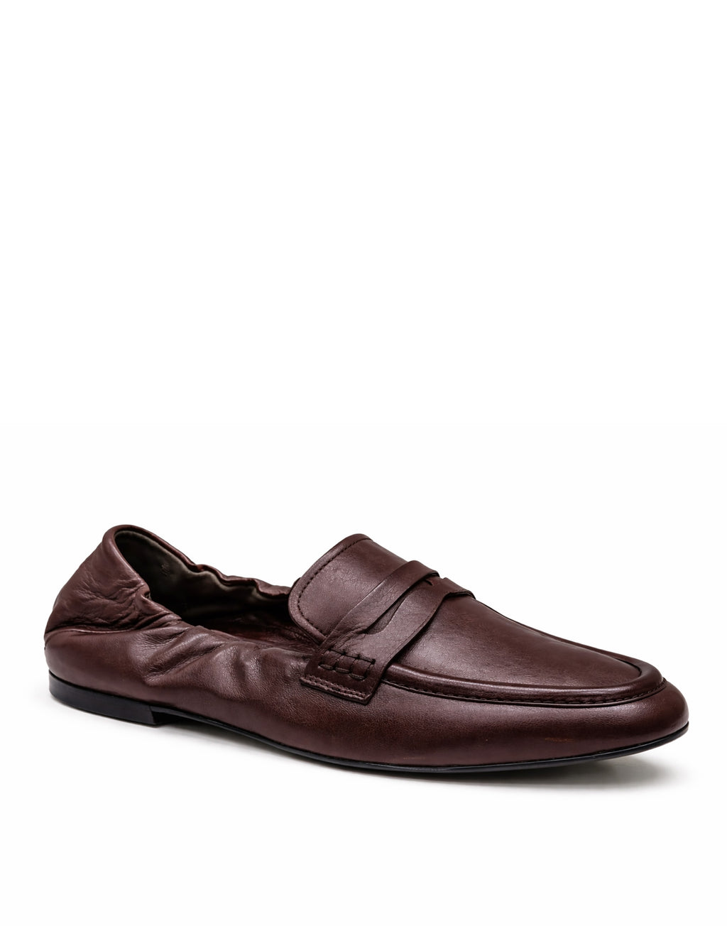 DOUUOD Mocassini in Nappa con Elastico Ebano