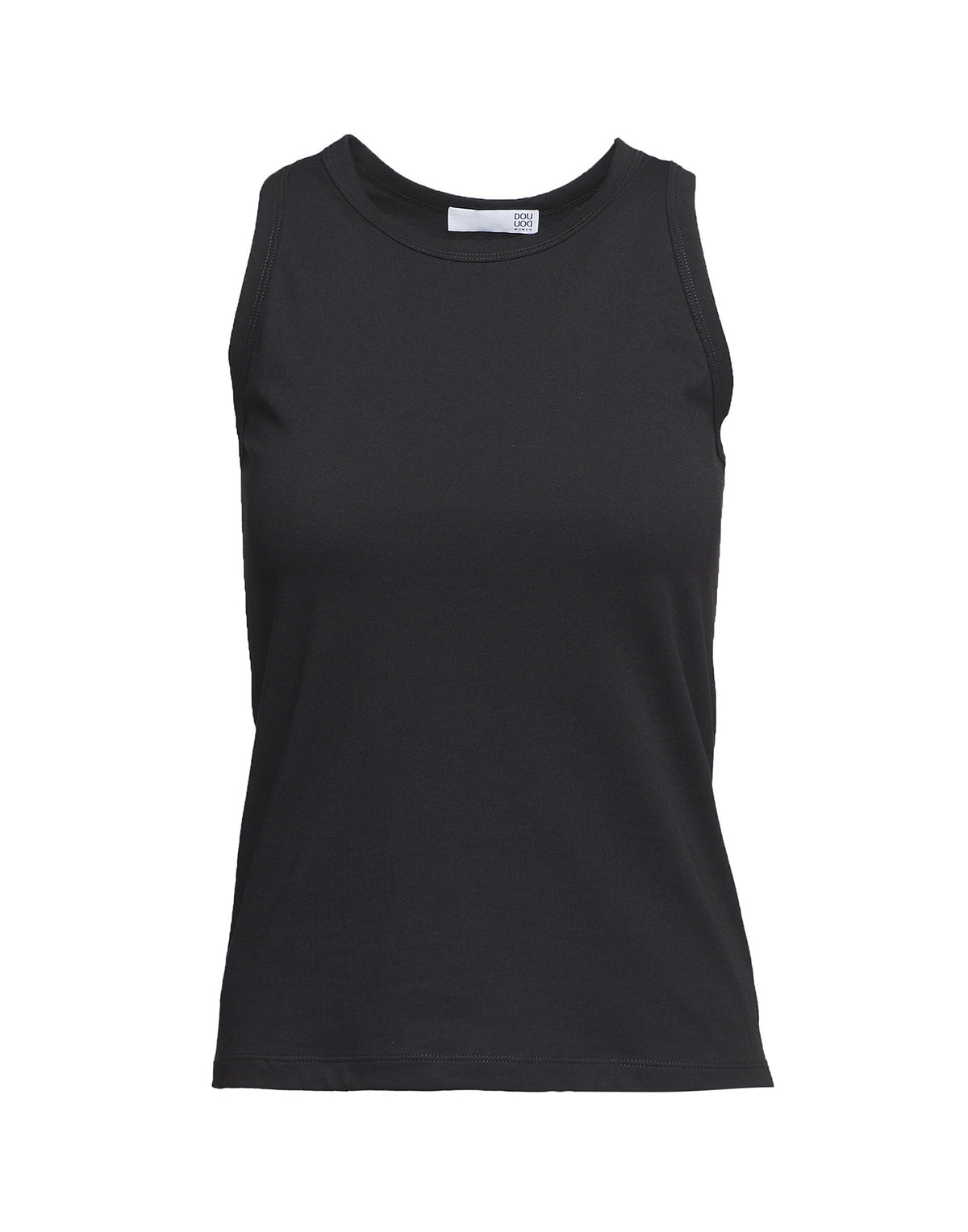 DOUUOD Top Tank Smanicato Logo DD Nero