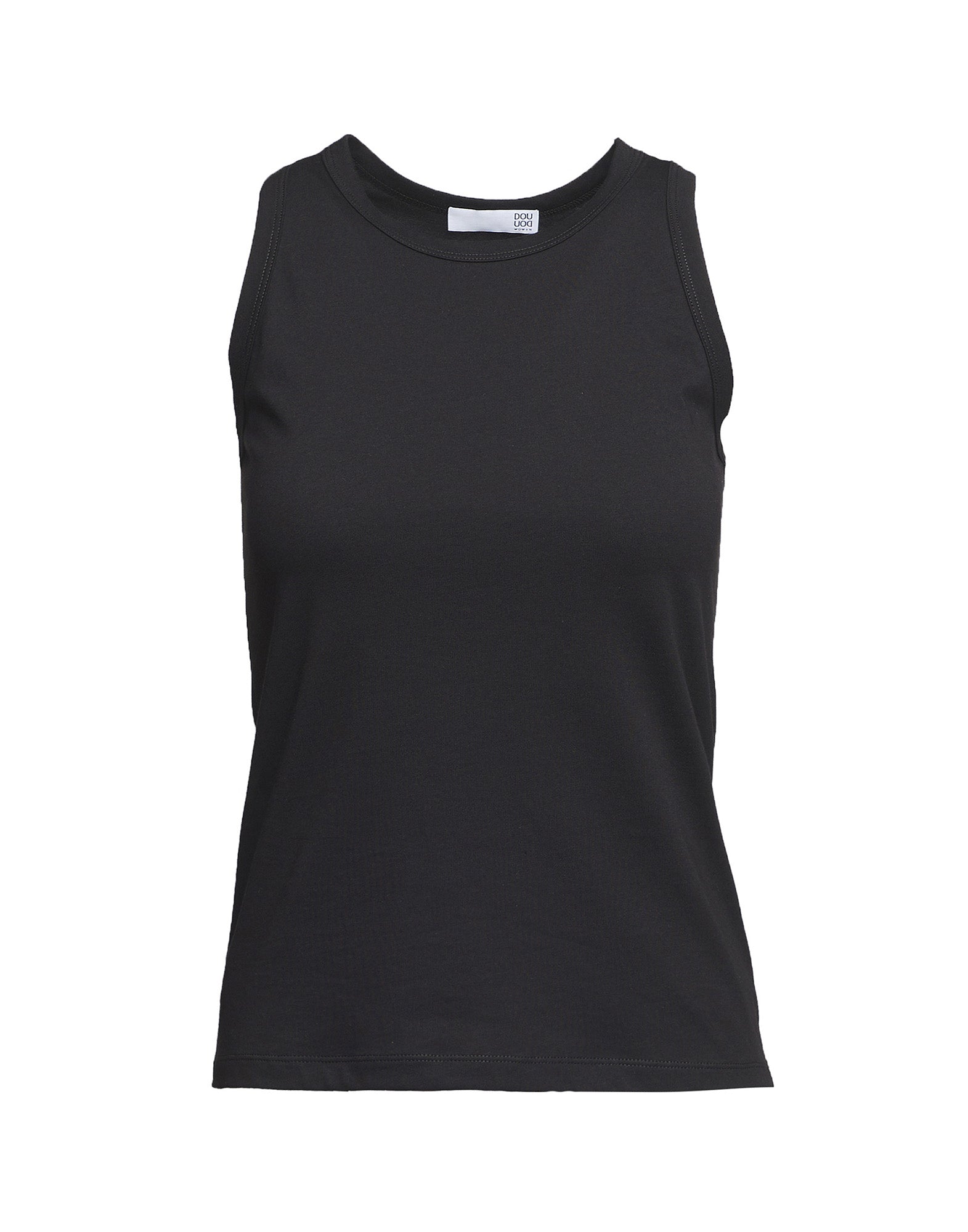 DOUUOD Top Tank Smanicato Logo DD Nero