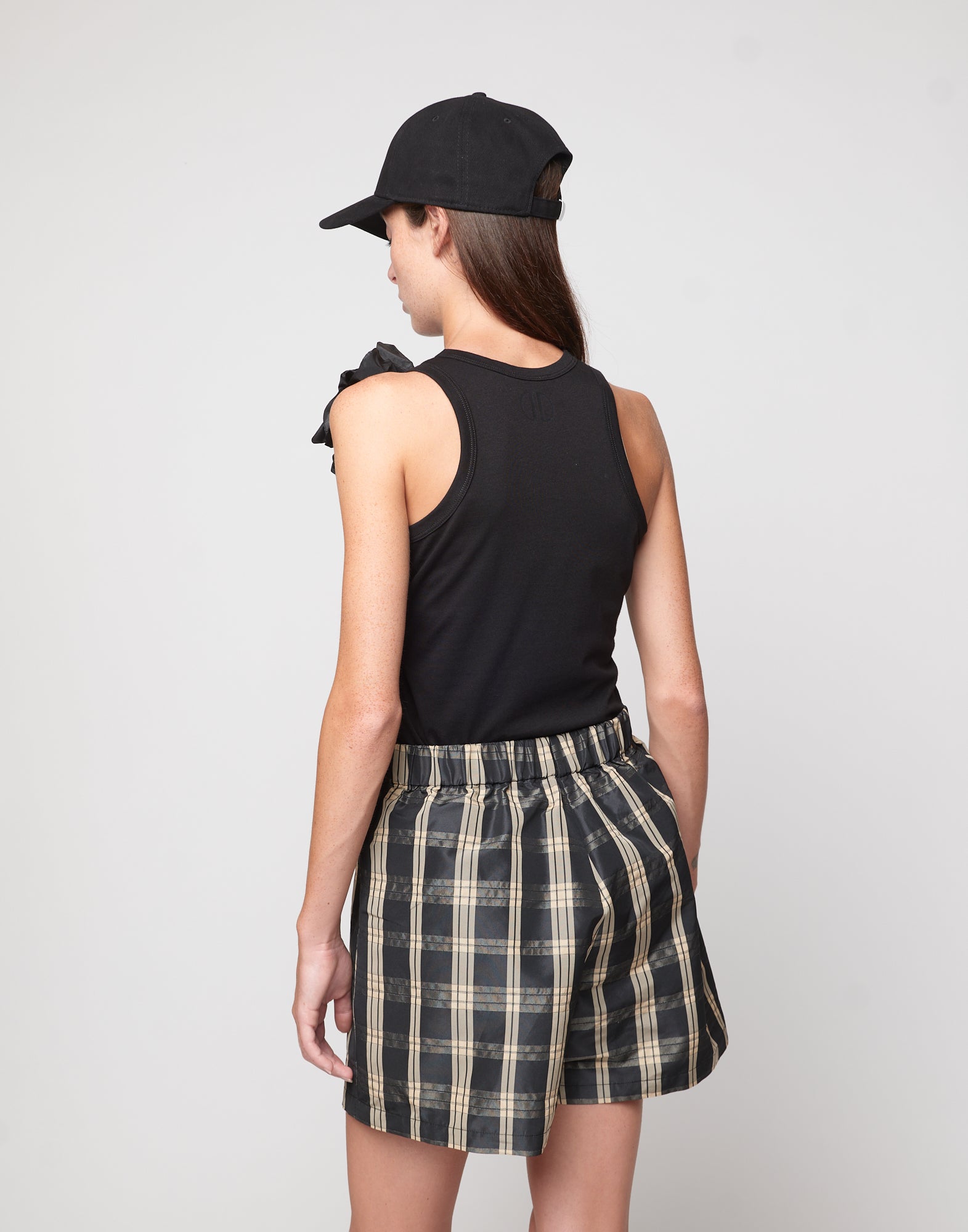 DOUUOD Top Tank Smanicato Logo DD Nero
