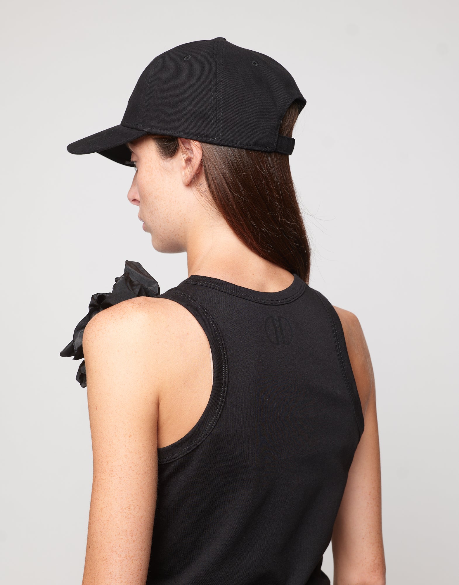 DOUUOD Top Tank Smanicato Logo DD Nero