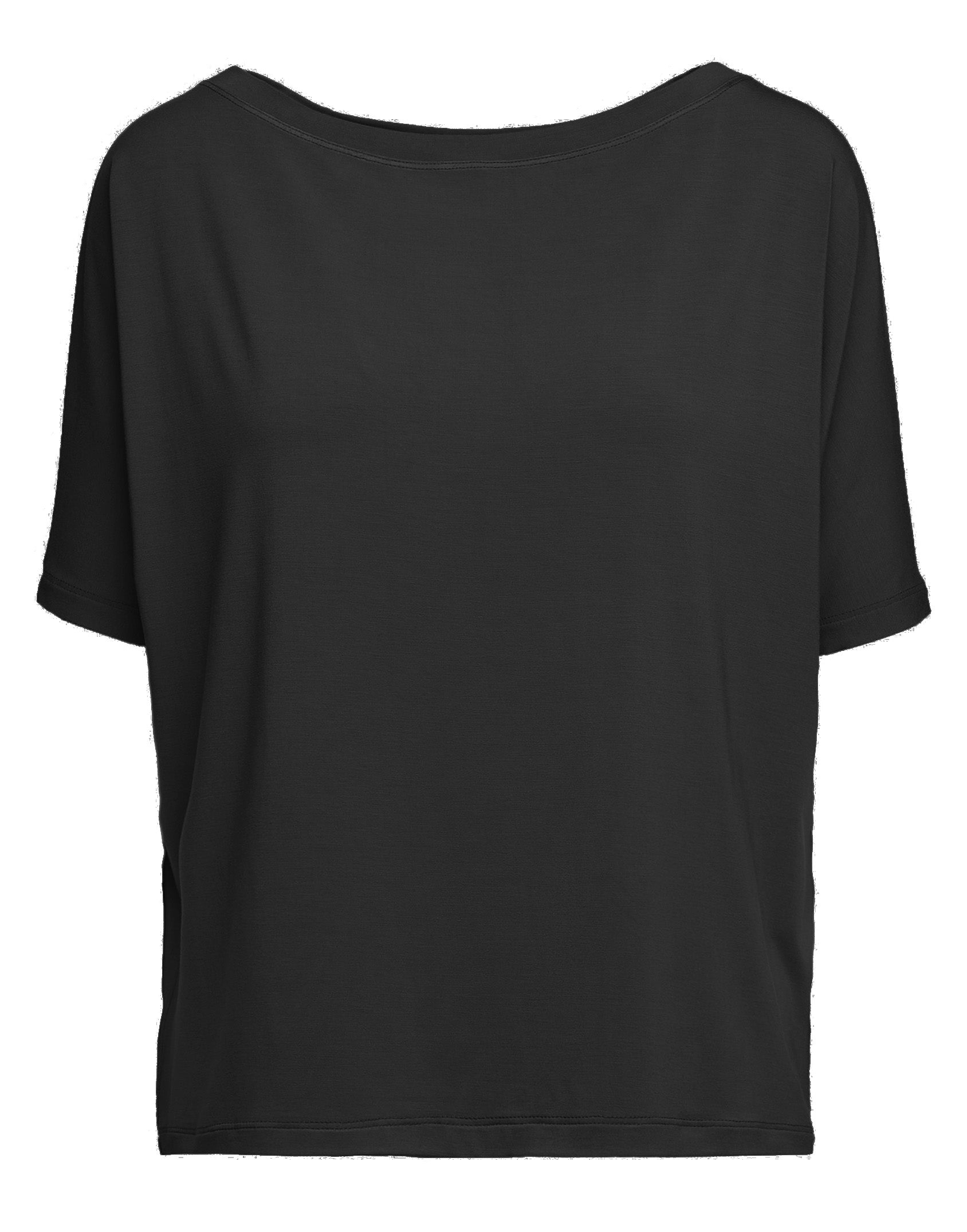 DOUUOD T-shirt Kimono in Bamboo Nera