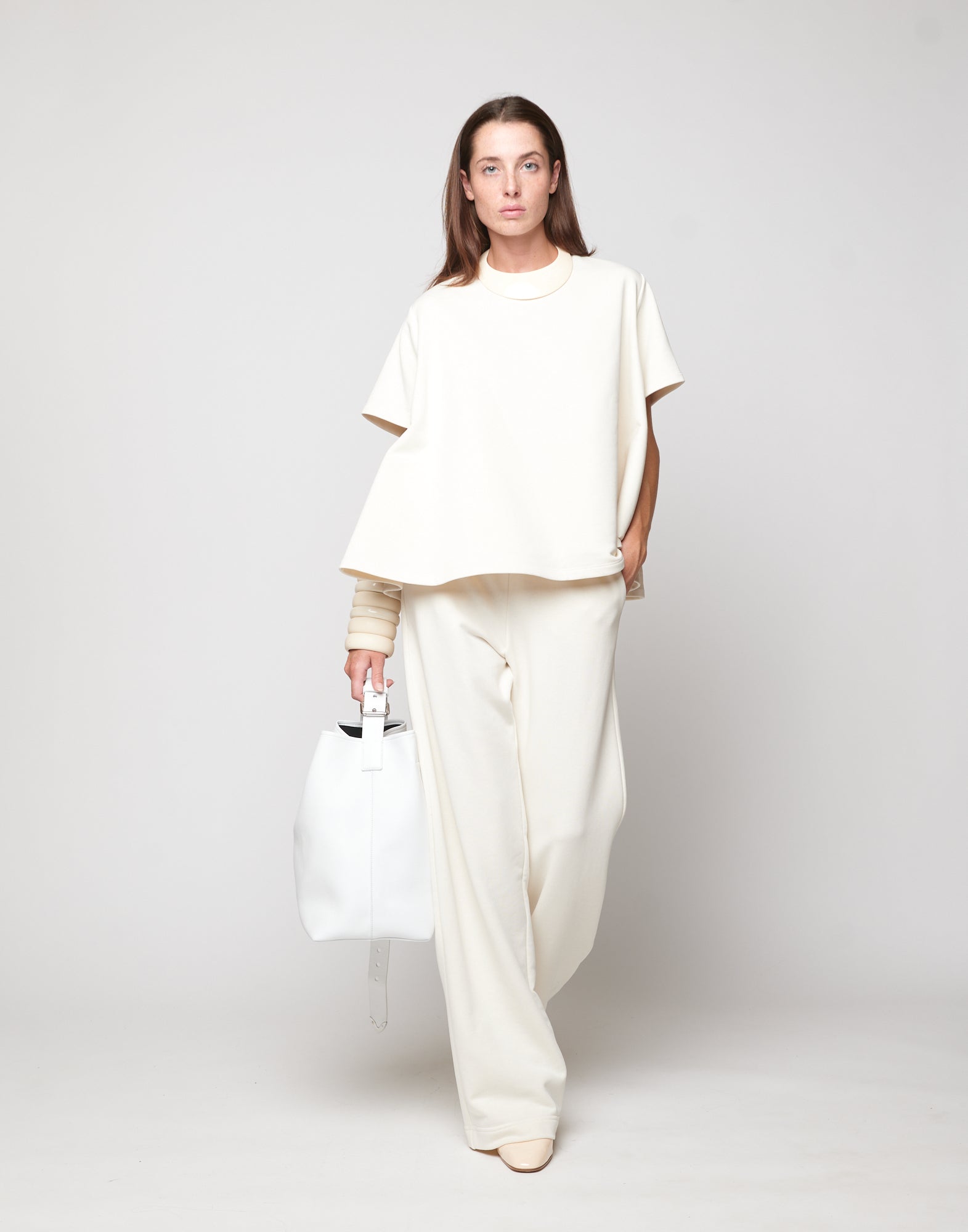 DOUUOD Casacca in Felpa Light con Sottoveste Burro