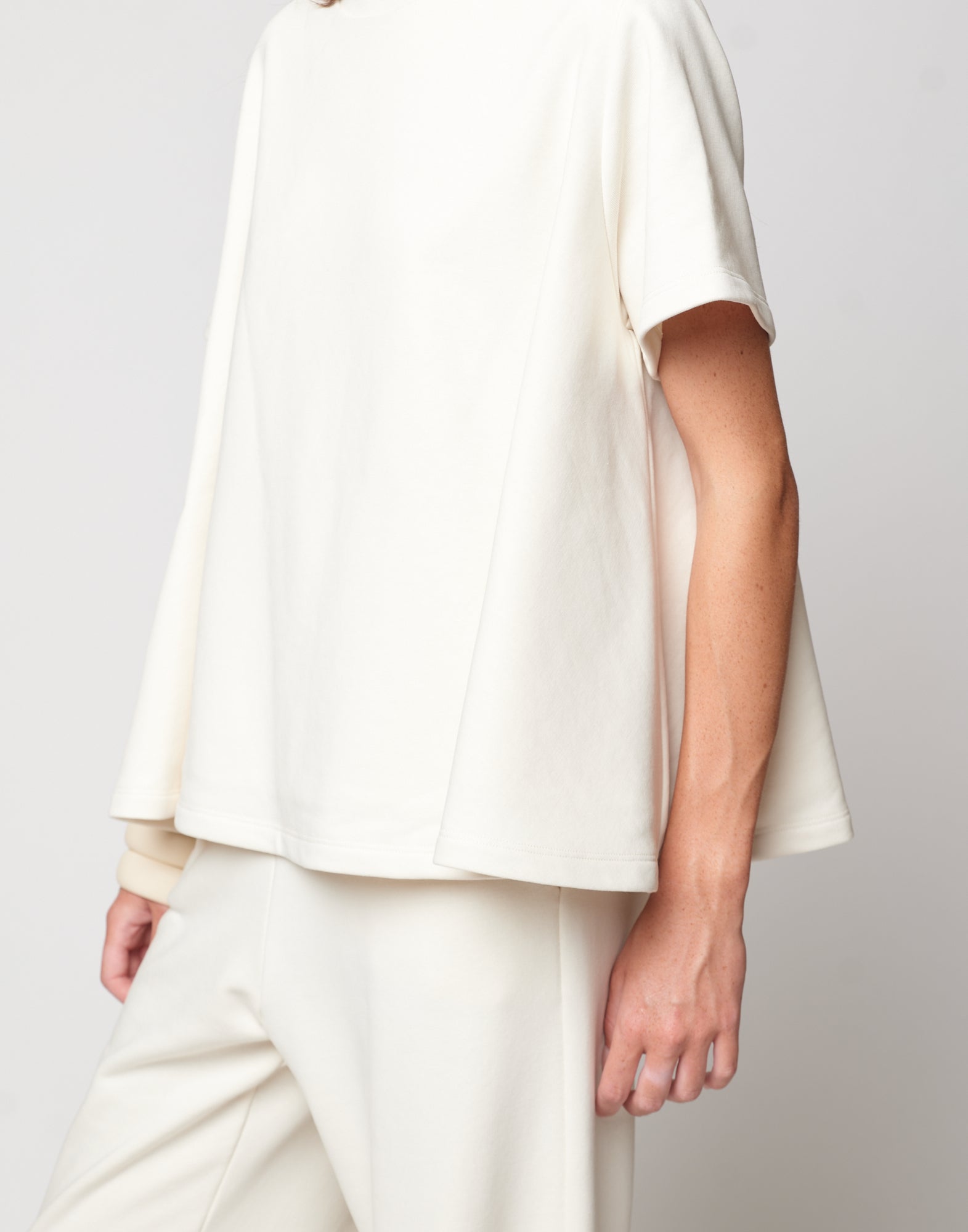 DOUUOD Casacca in Felpa Light con Sottoveste Burro