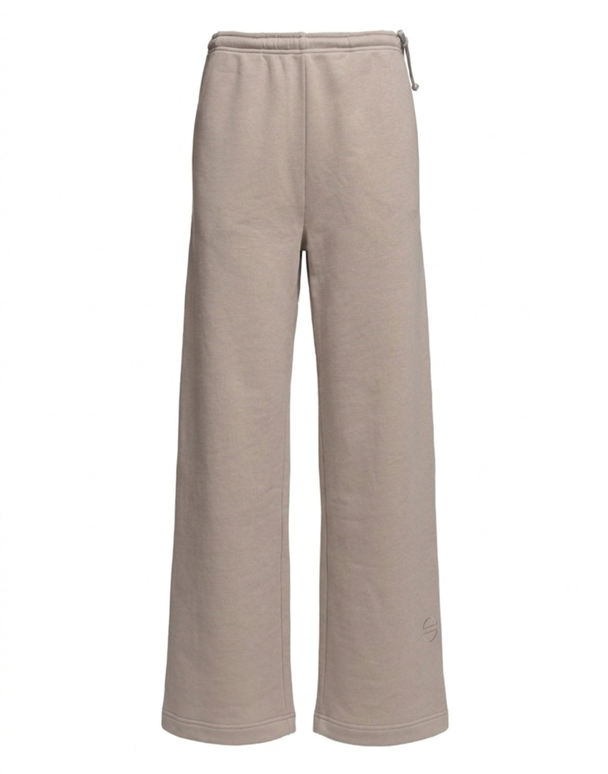 DOUUOD Pantalone Wide in Felpa Light Argilla