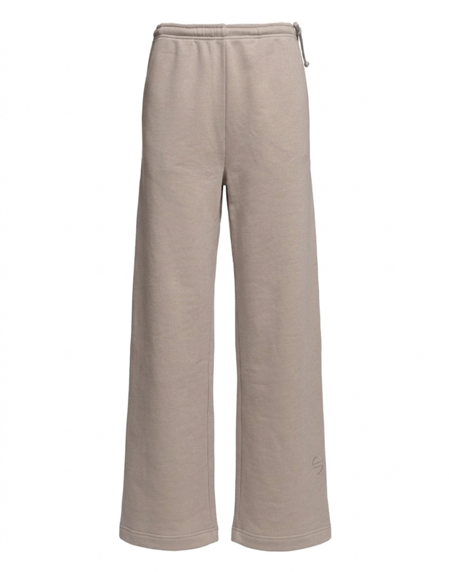 DOUUOD Pantalone Wide in Felpa Light Argilla
