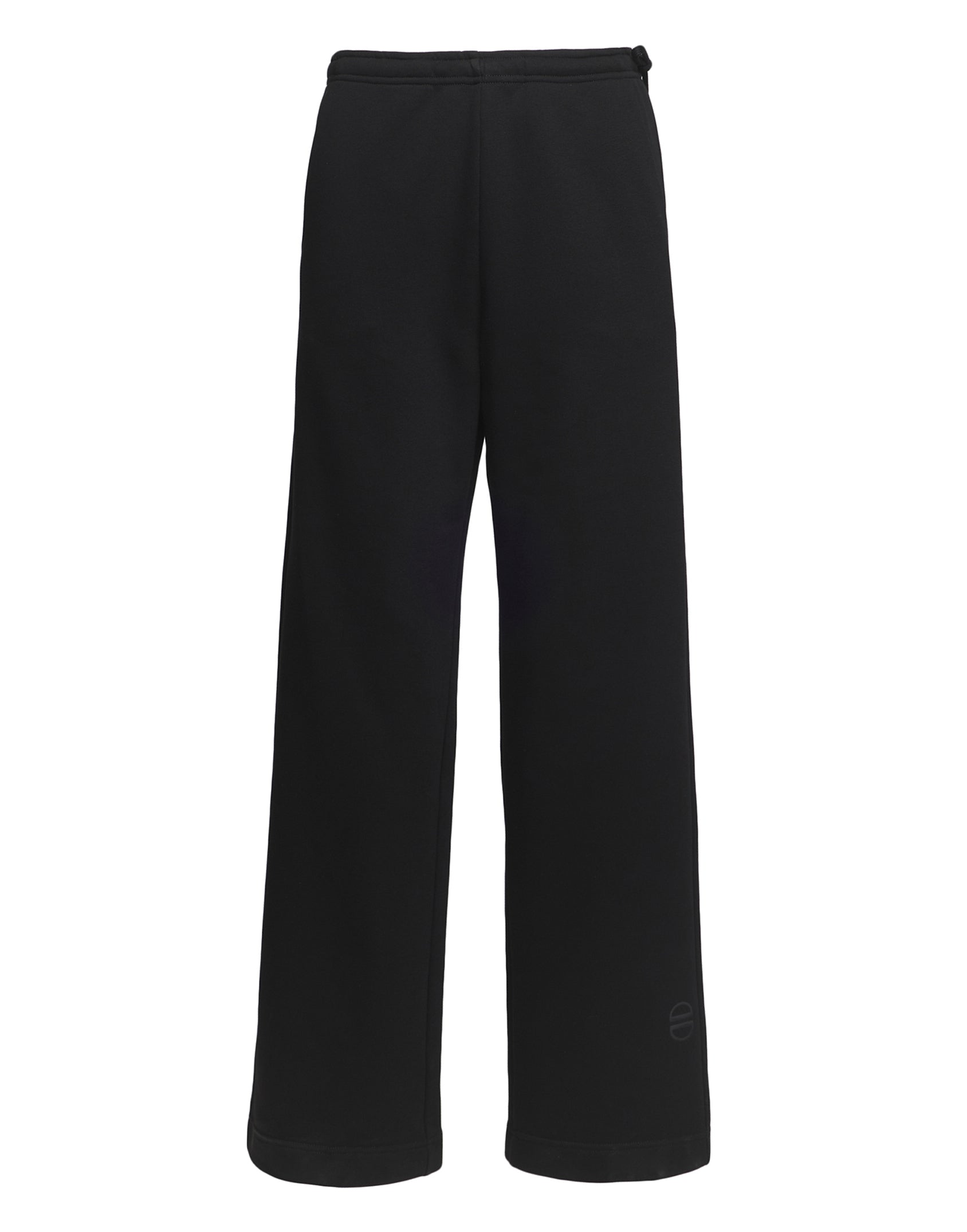 DOUUOD Pantalone Wide in Felpa Light Nero