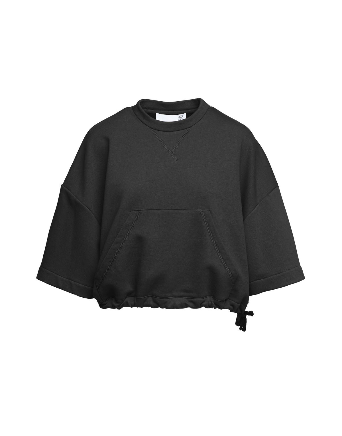 DOUUOD Felpa Boxy con Coulisse Nera