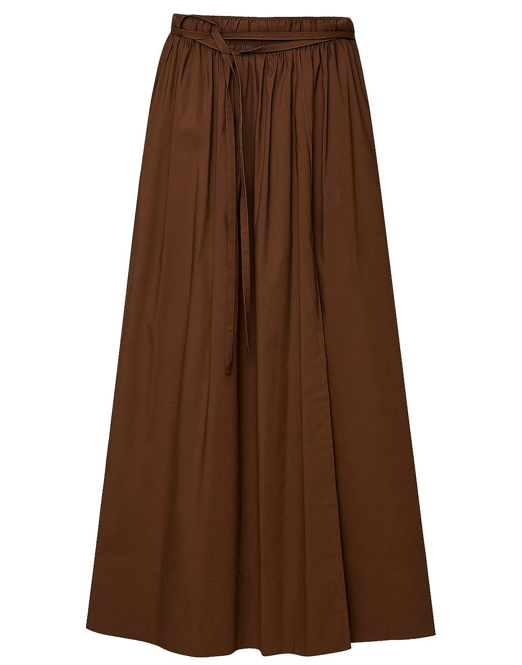 DOUUOD Gonna Portafoglio Arricciata in Popeline di Cotone Fondente