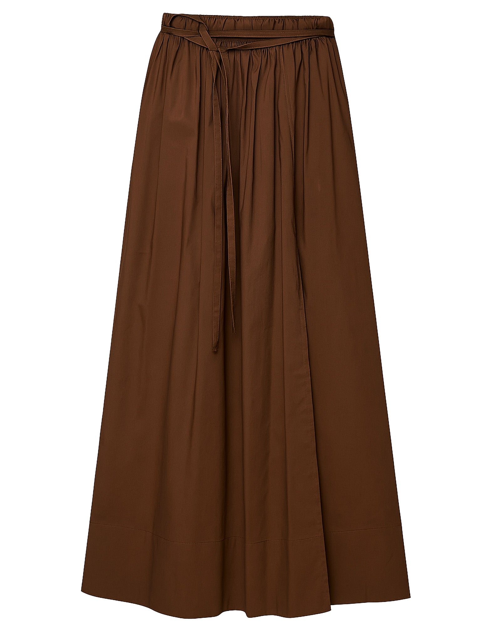 DOUUOD Gonna Portafoglio Arricciata in Popeline di Cotone Fondente